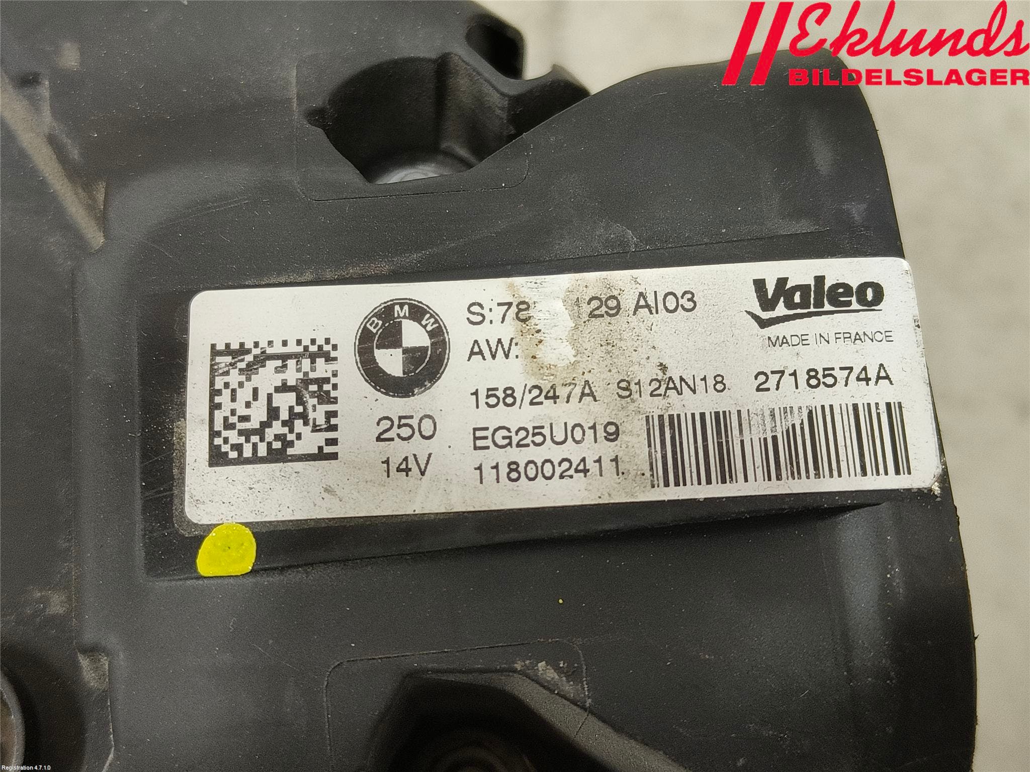 BMW 5 G30/G31/F90 17-23 Generator