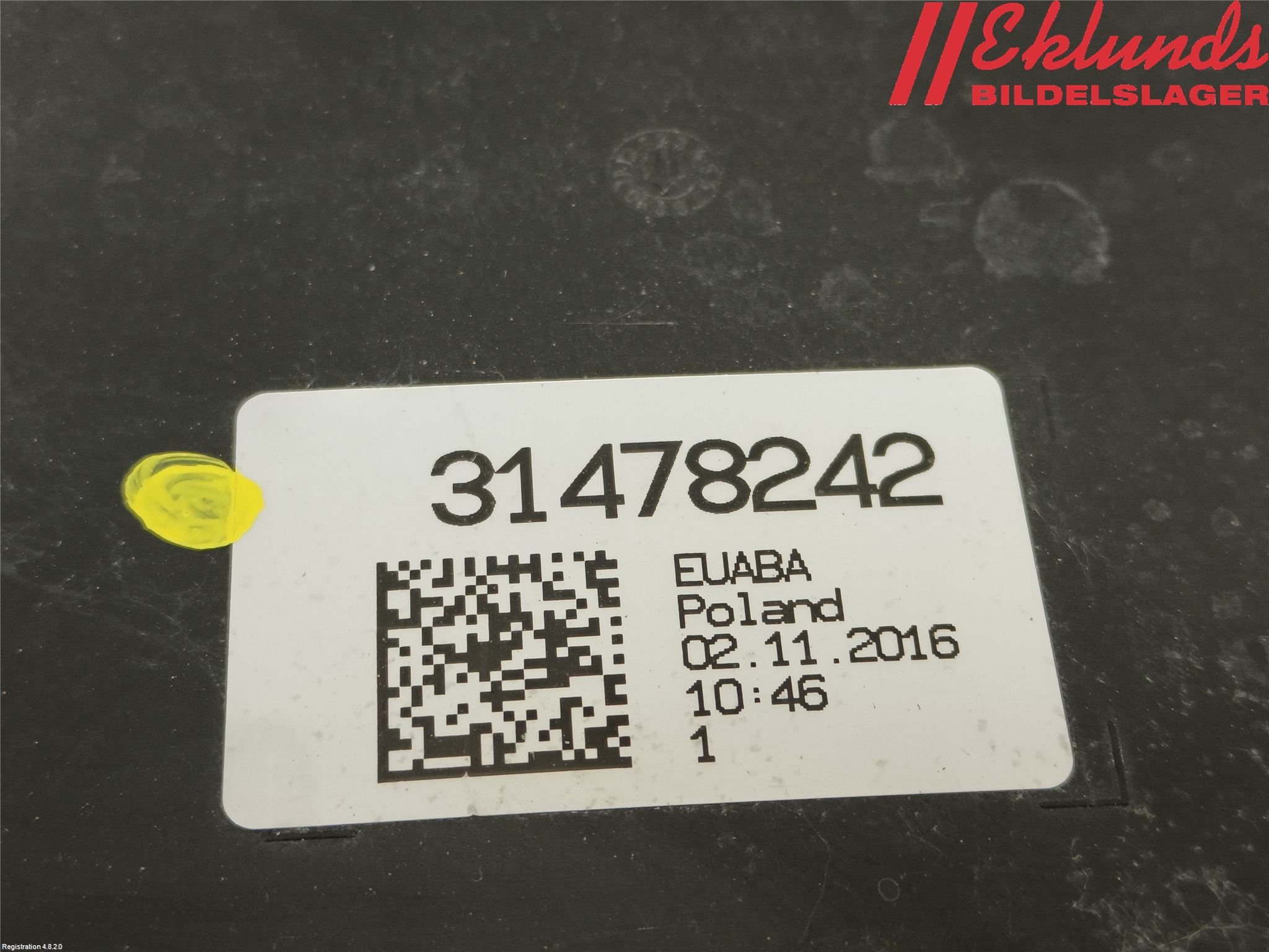 Volvo XC90/RECHARGE 16- Kolkanister Ventil