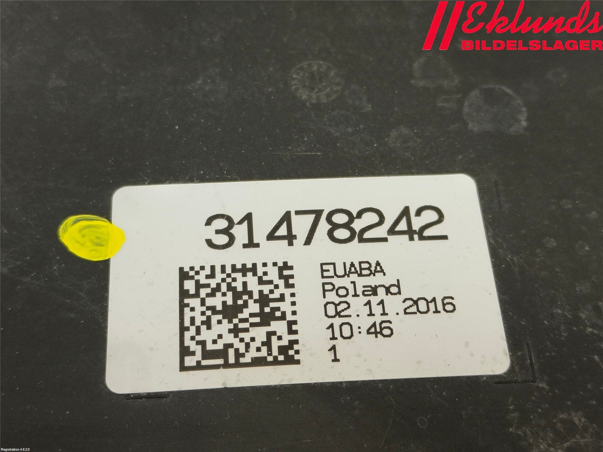 Volvo XC90/RECHARGE 16- Kolkanister Ventil