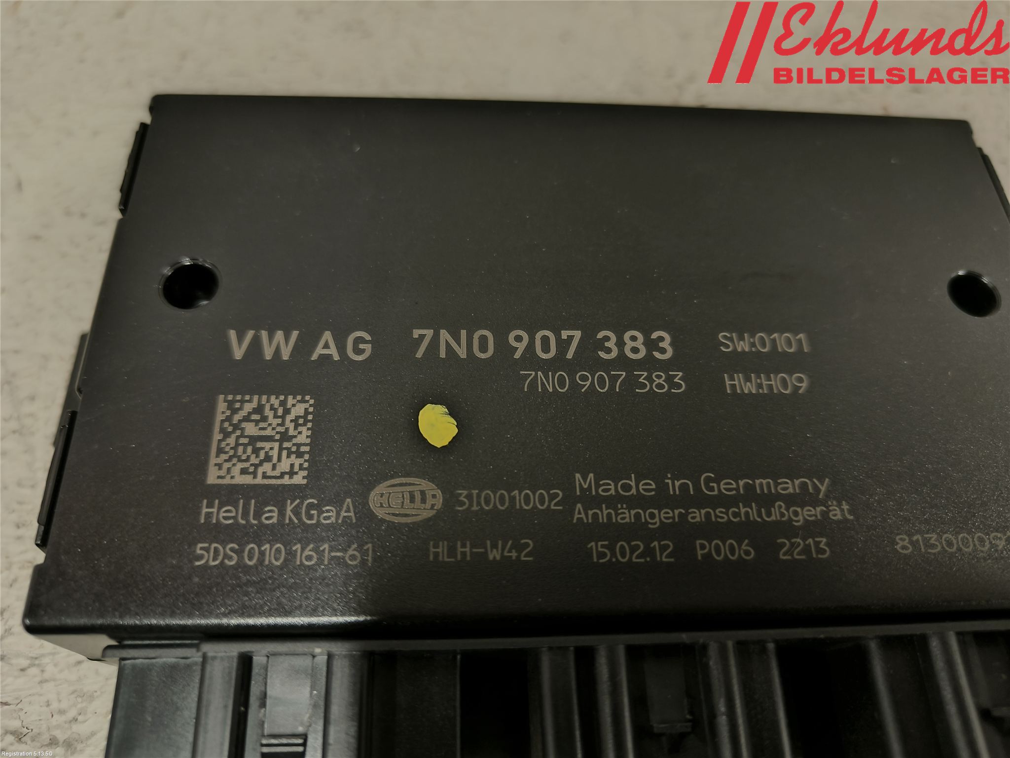 Volkswagen VW PASSAT 11-14 Styrenhet Dragkrok