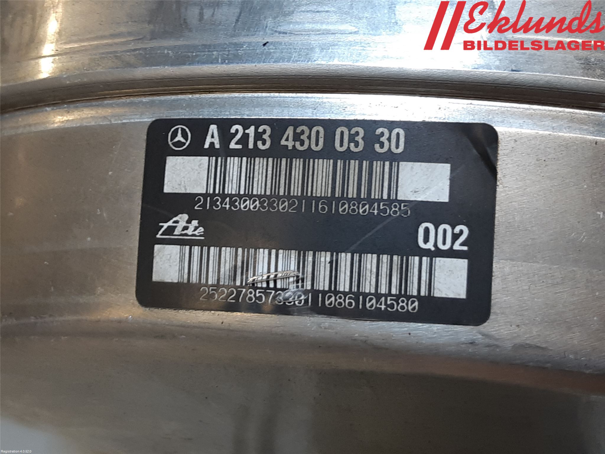 Mercedes-Benz MB E-KLASS (W213) 16-23 Bromsservo