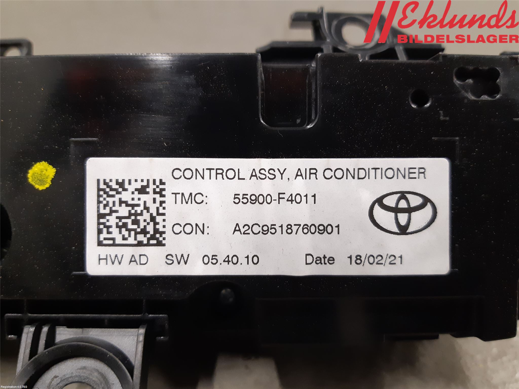 Toyota C-HR 16-23 Ac Styrenhet Ac Manöveren