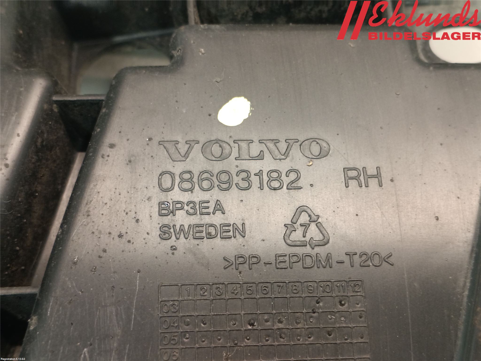 Volvo V70 05-08 Stötfångarfäste Fram Hö