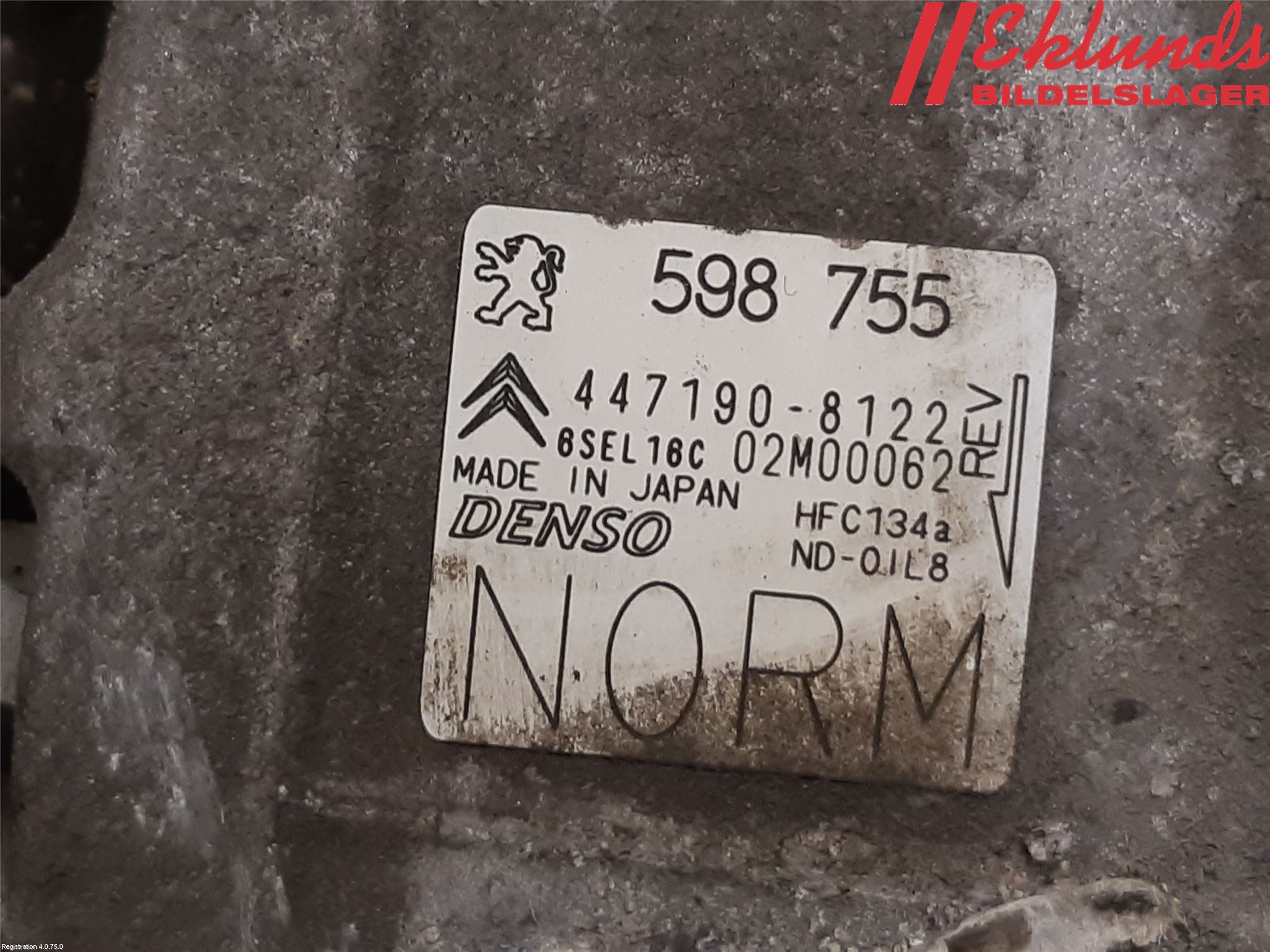 Peugeot 308 08-13 Ac Kompressor