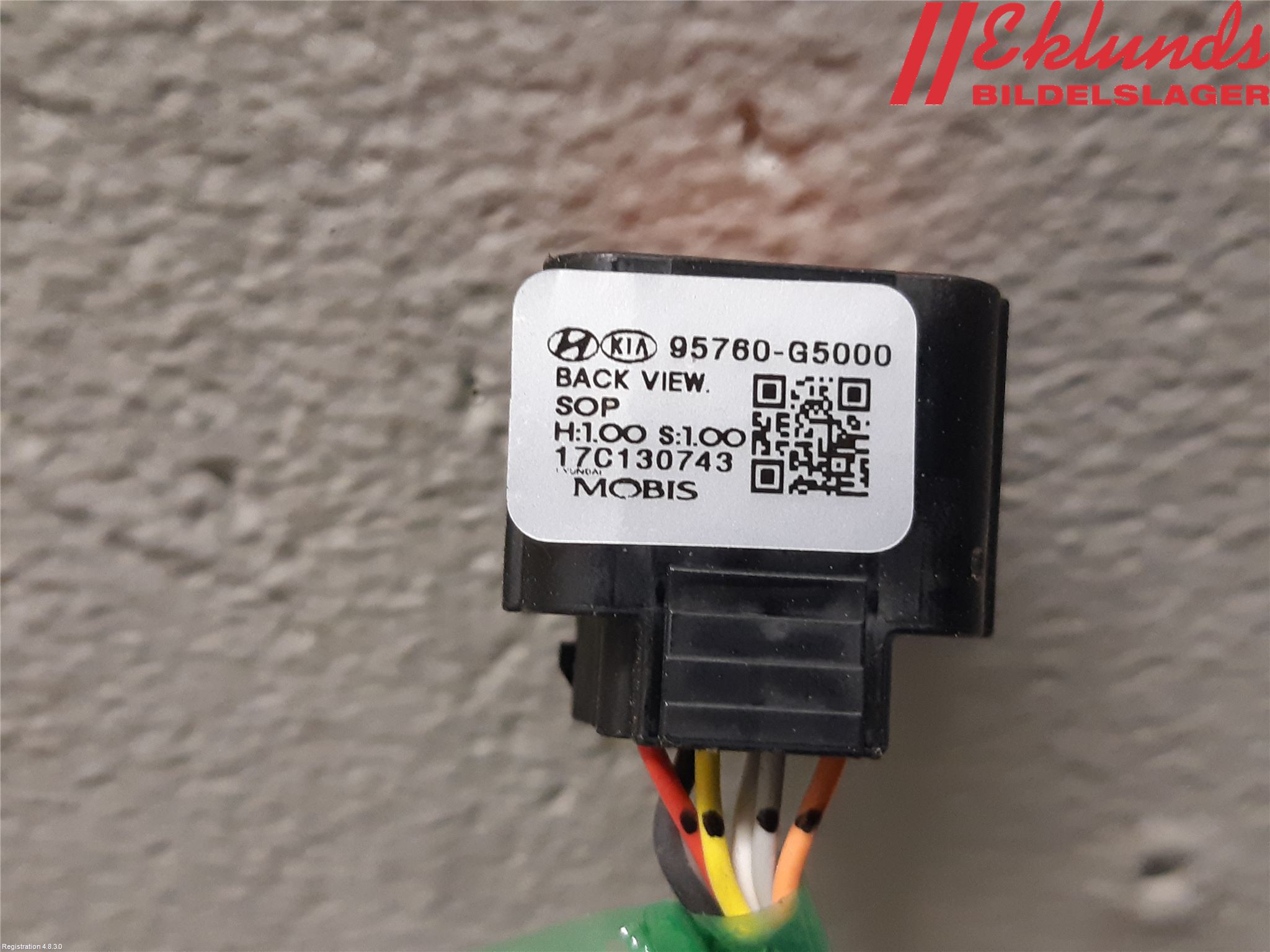 Kia NIRO (DE) 17-22 Parkeringshjälp Kamera