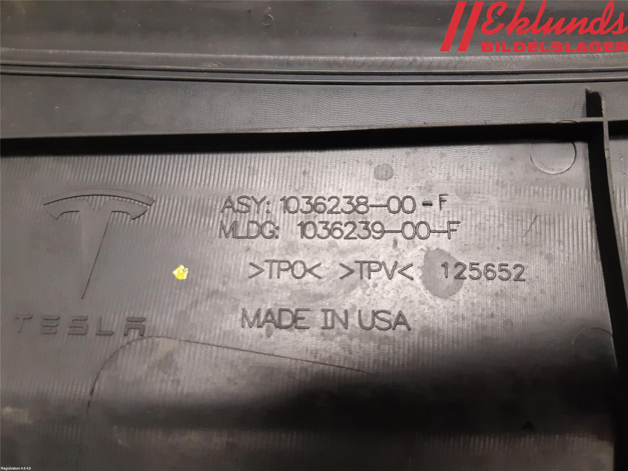 Tesla MODEL X 16- Täckplast Front