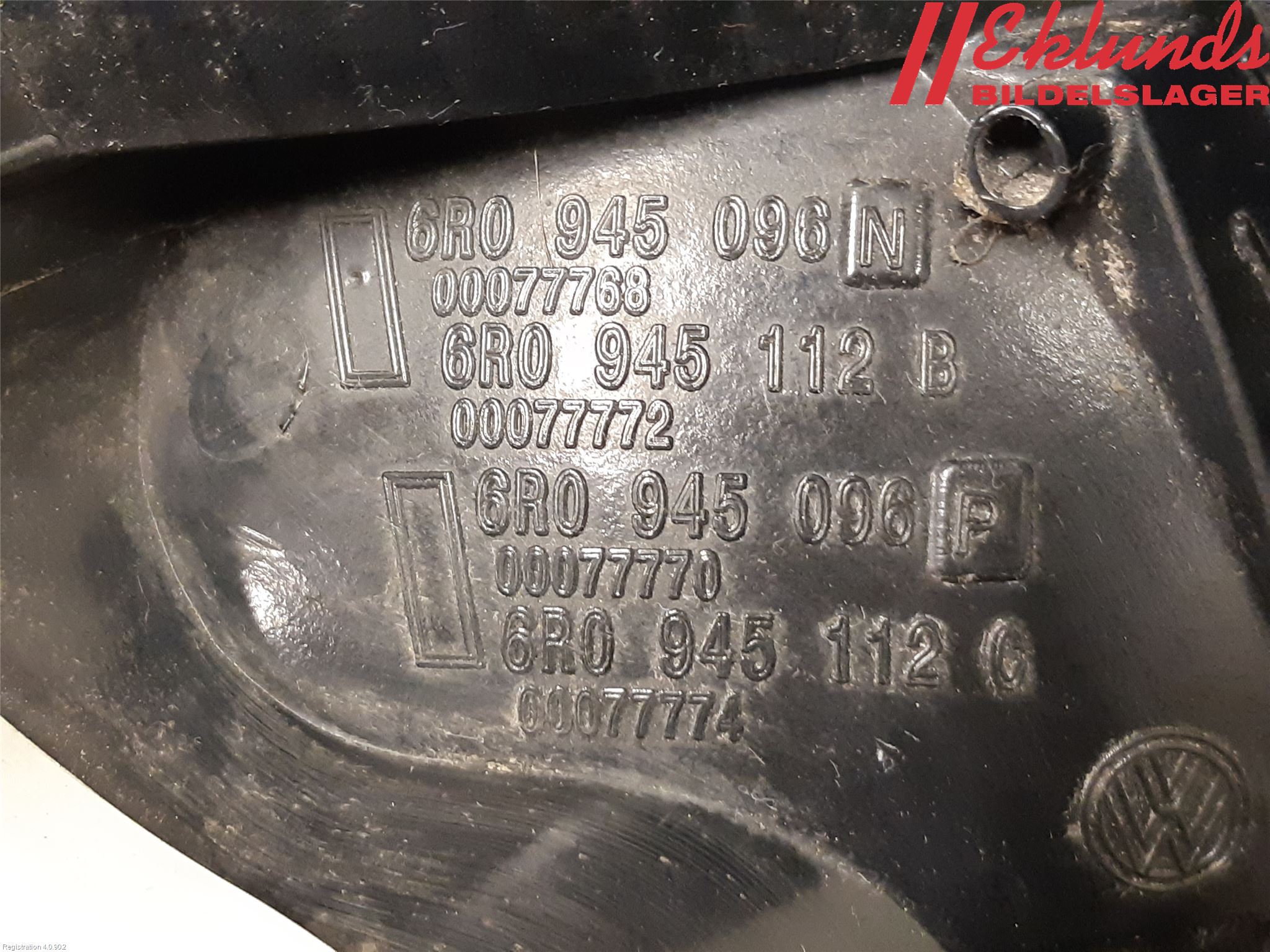 Volkswagen VW POLO 10-17 Bakljus Höger