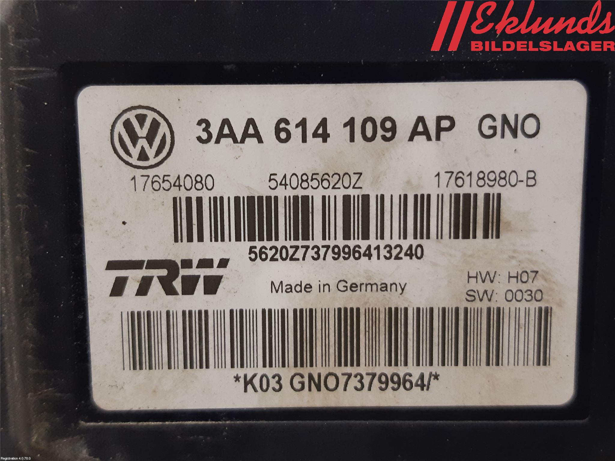 Volkswagen VW PASSAT 11-14 Abs Hydraulaggregat