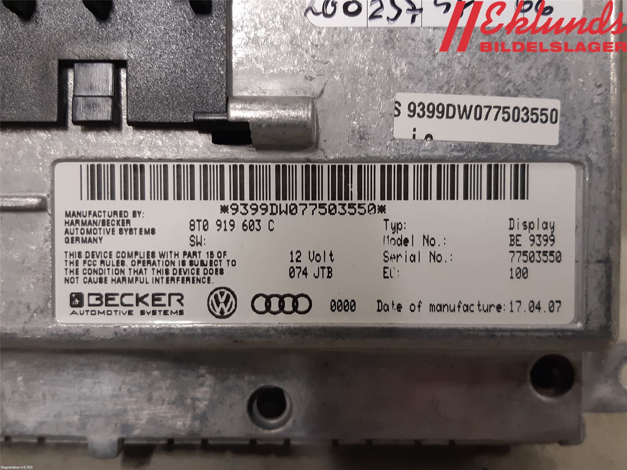 Audi A5 07-16 Bildskärm