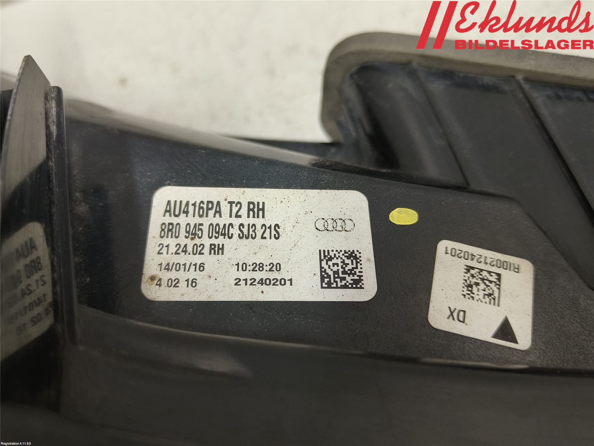 Audi Q5 09-16 Bakljus Höger