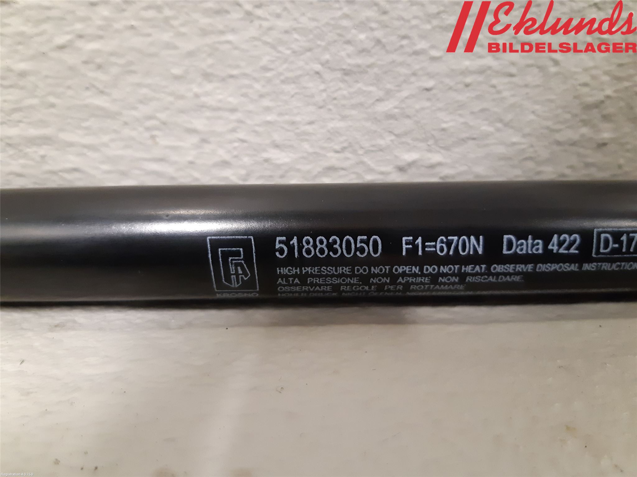 Fiat 500L 13-19 Gasfjäder Baklucka