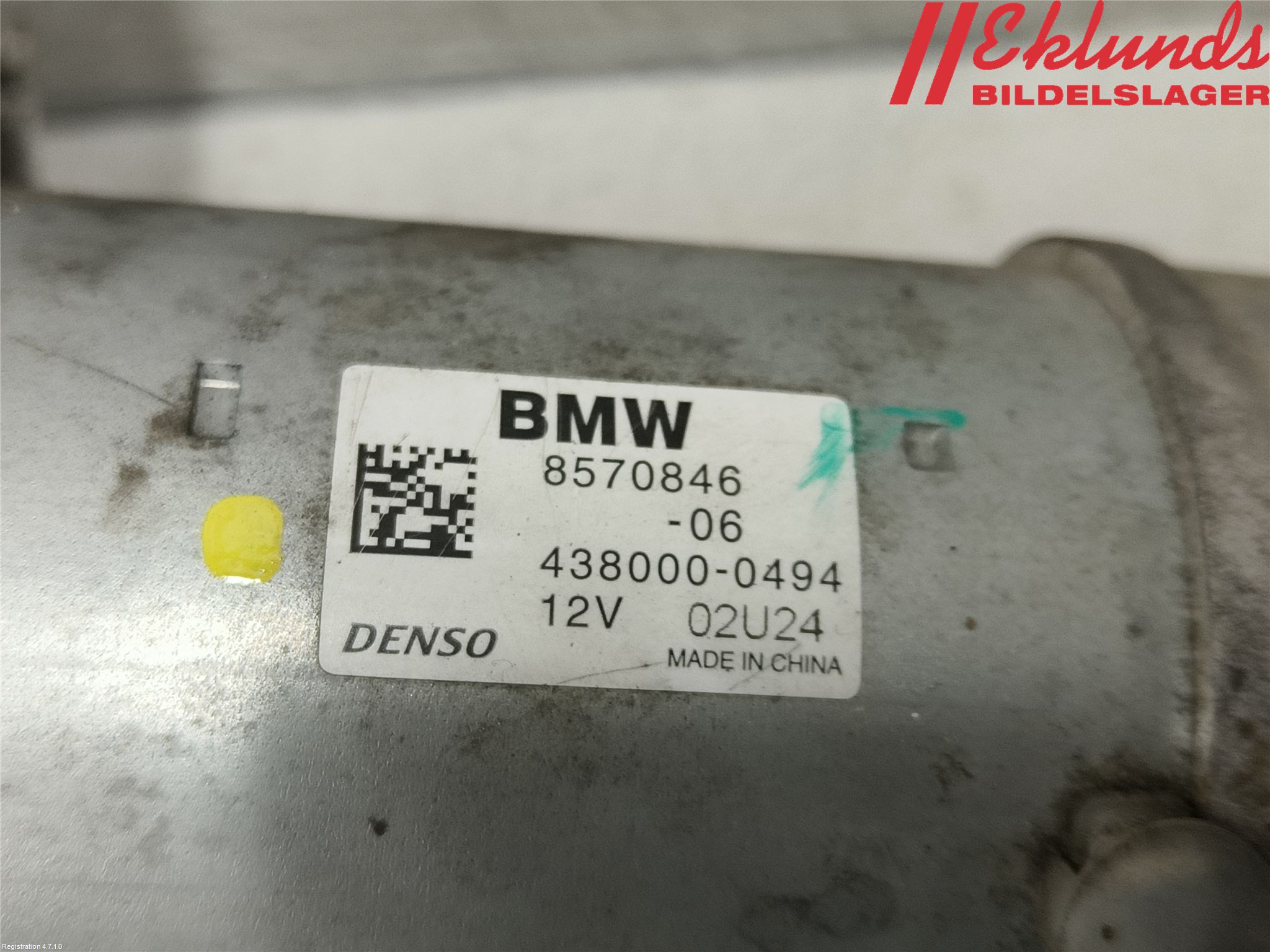 BMW 3 F30/F31/F80 12-19 Startmotor Diesel