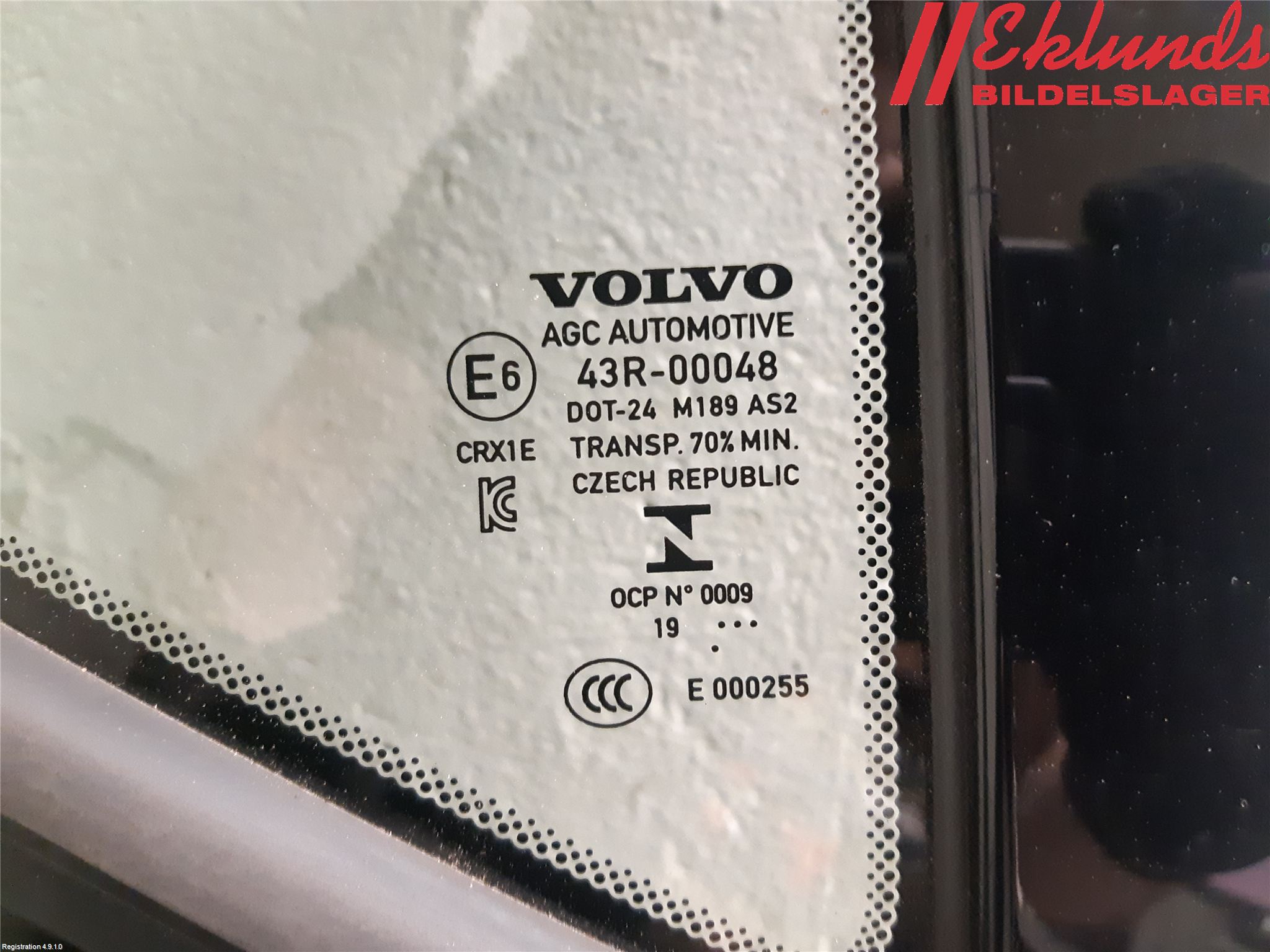 Volvo XC40/RECHARGE 18- Dörruta Bak Lilla Hö