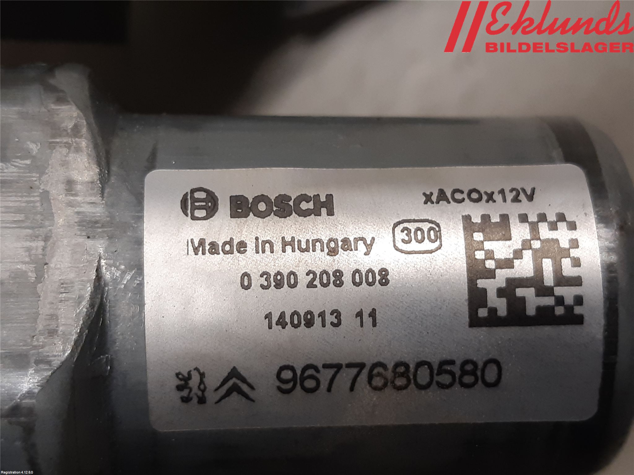 Peugeot 308 14-21 Torkarmotor Baklucka
