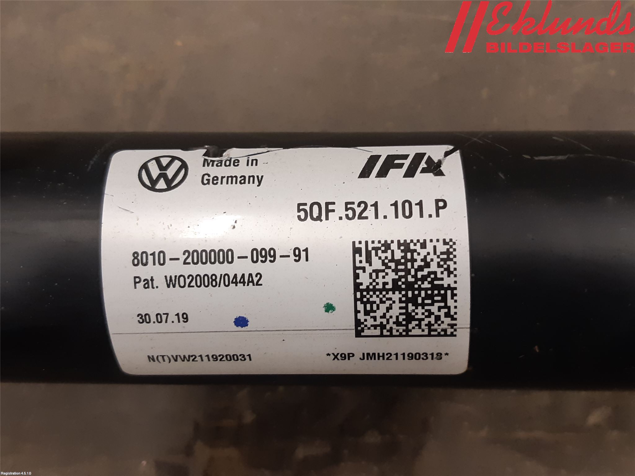 Volkswagen VW TIGUAN 16-24 Mellanaxel Komp