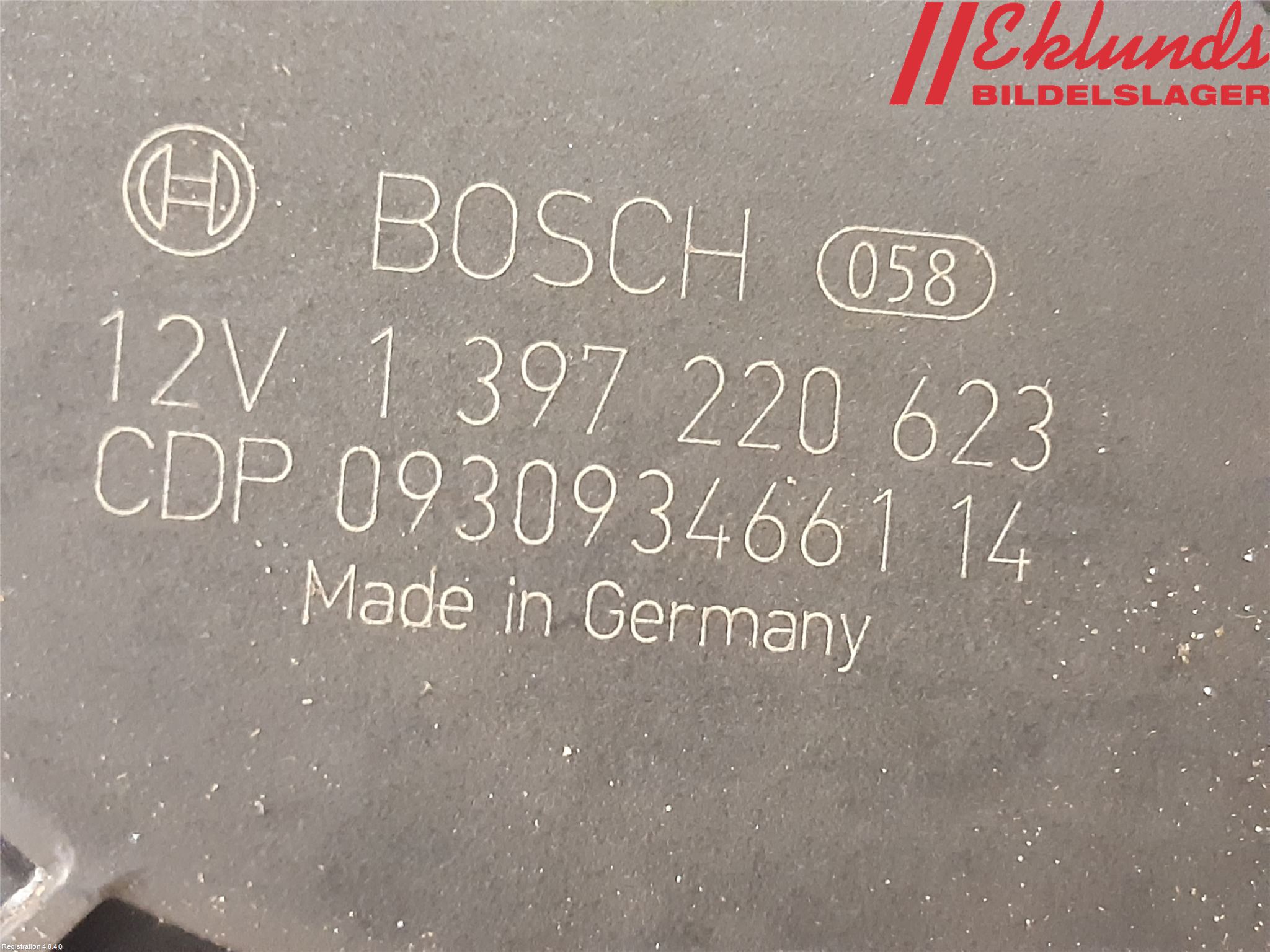 Opel ASTRA J 10-15 Torkarmotor Vindruta
