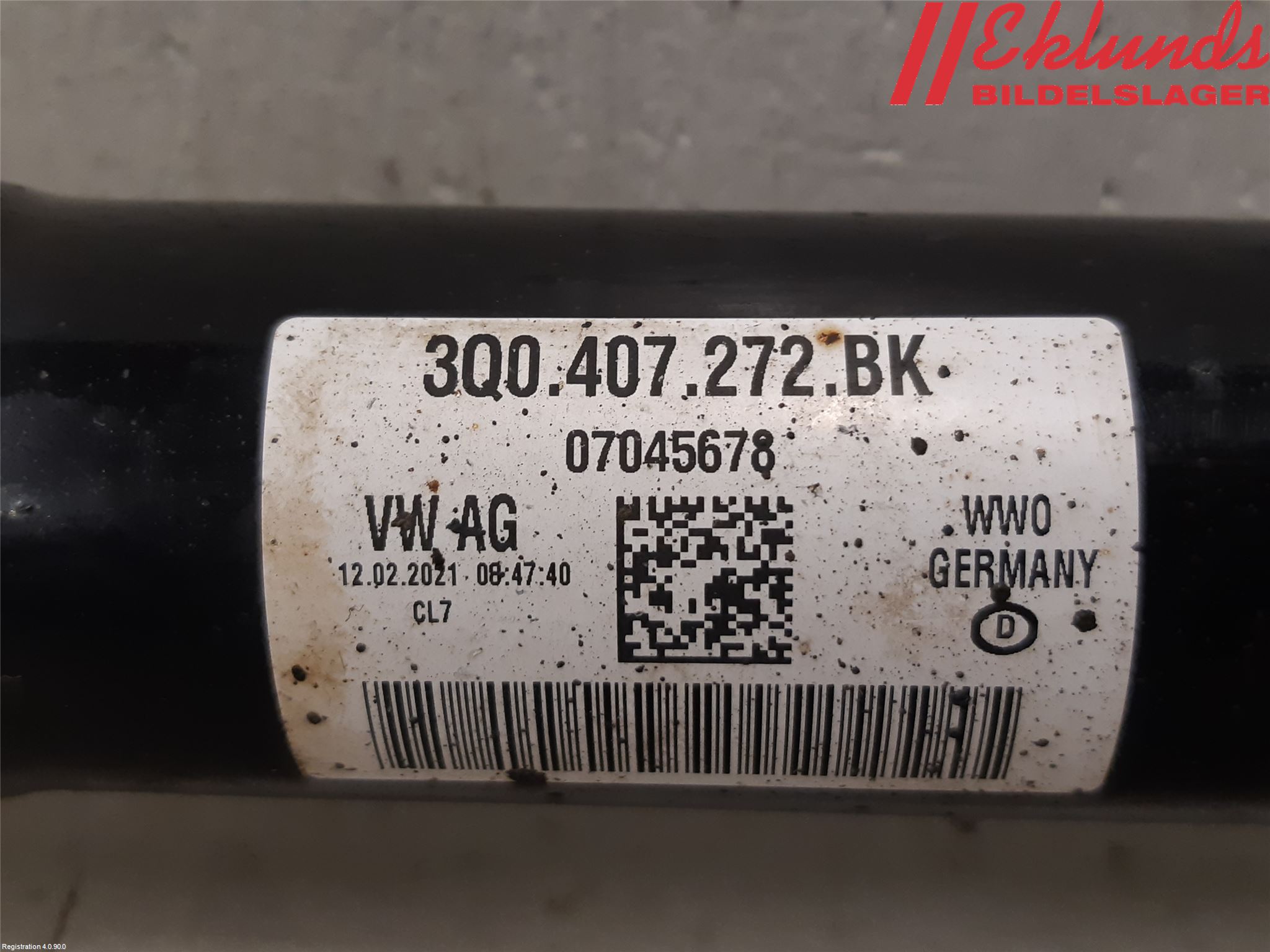 Volkswagen VW ARTEON 17- Drivaxel Fram Höger