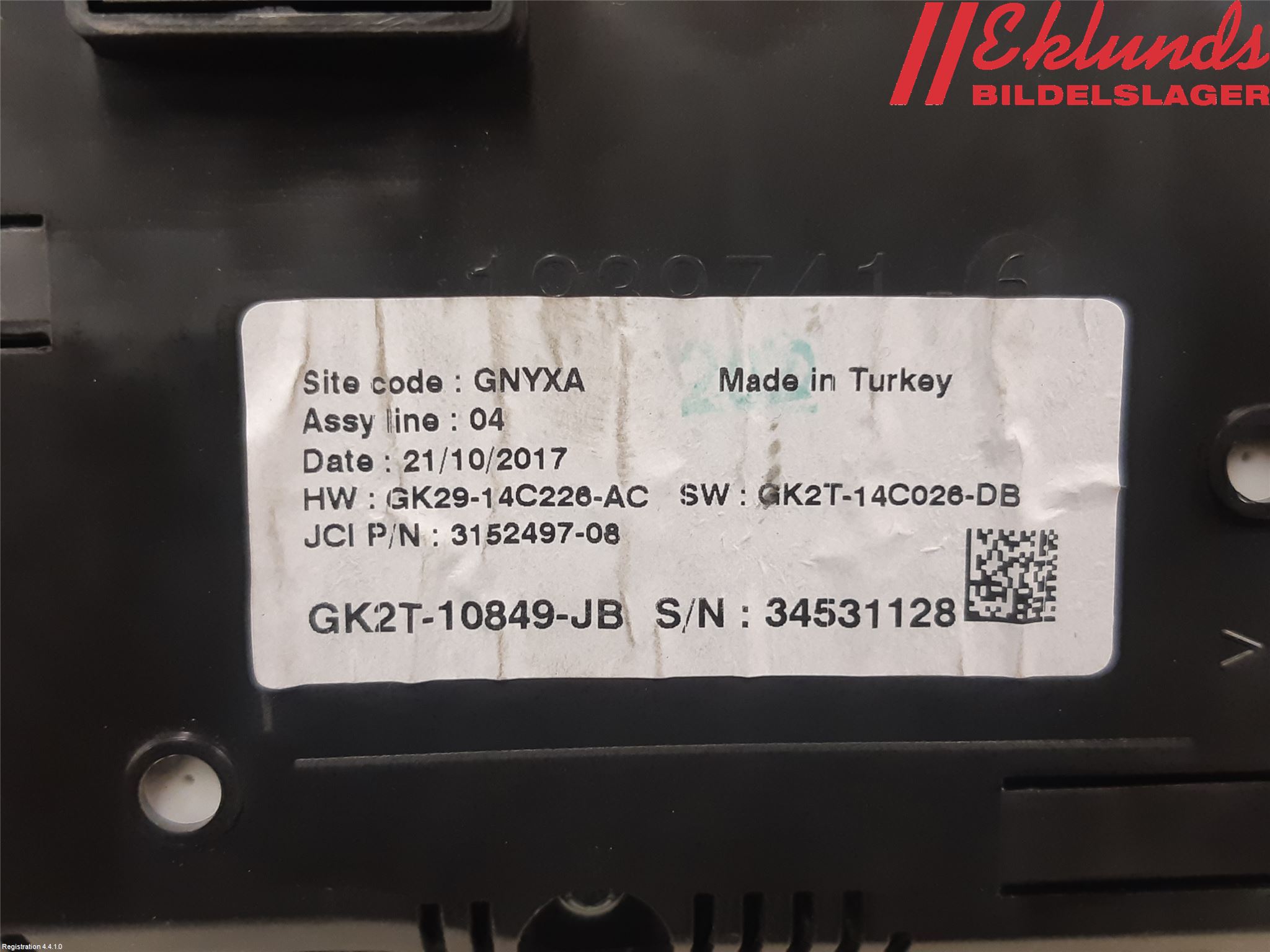 Ford TRANSIT SKÅP/BUSS 14-22 Instrument Komb