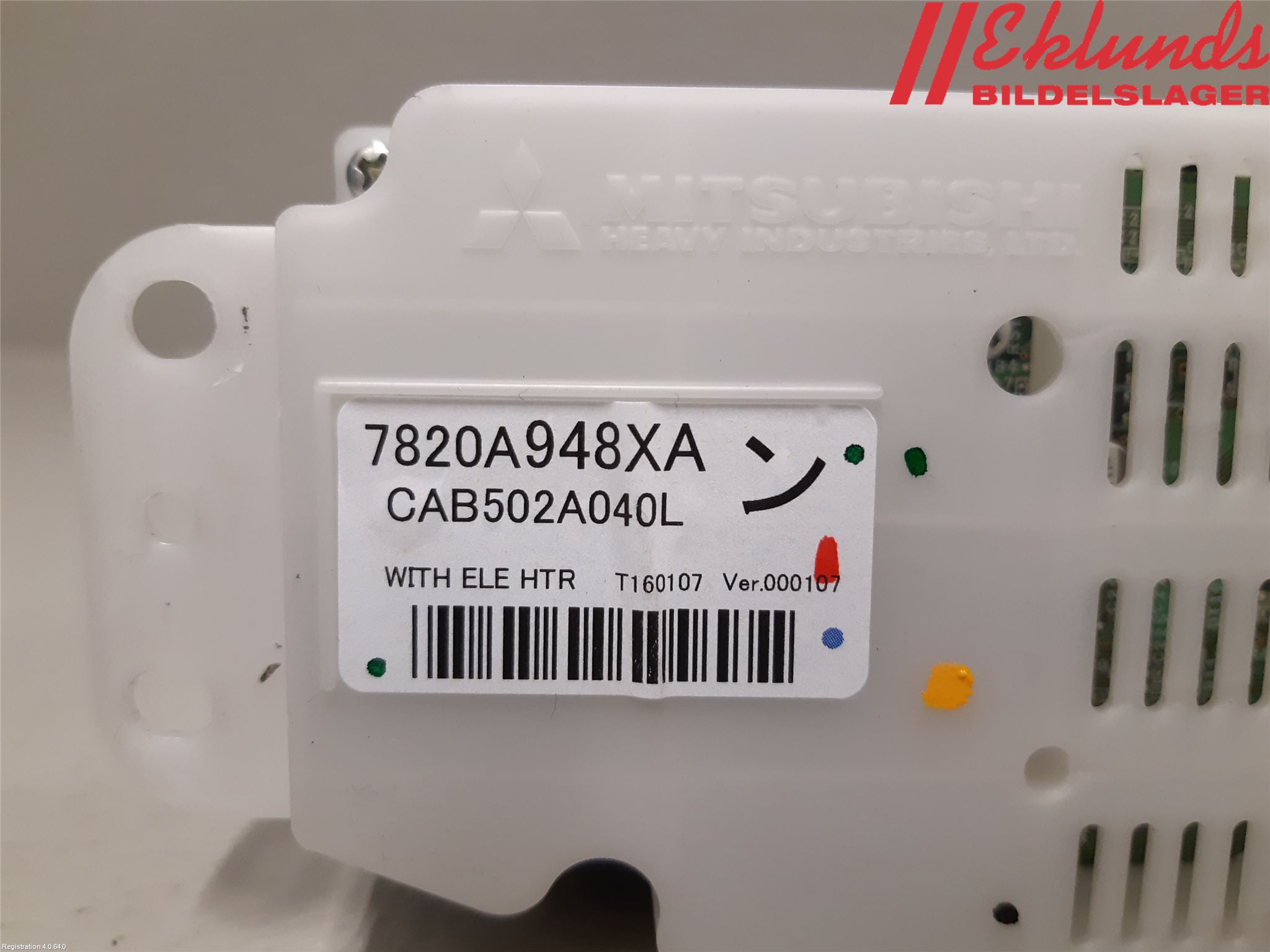 Mitsubishi OUTLANDER 13-21 Ac Styrenhet Ac Manöveren