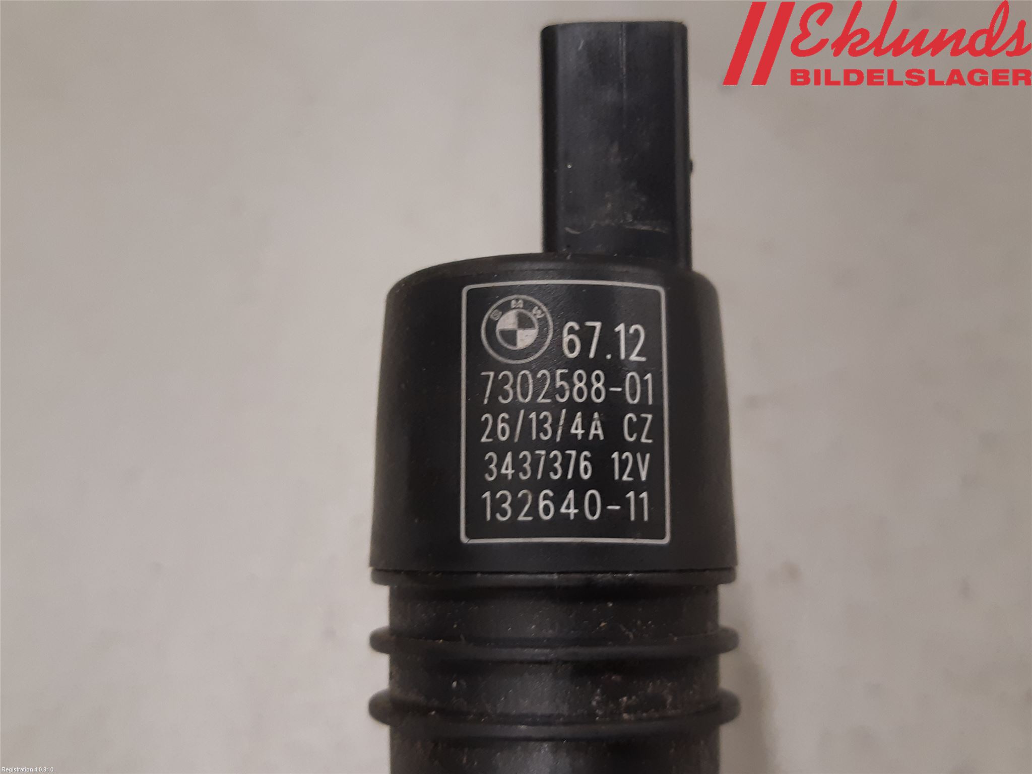 BMW 3 F30/F31/F80 12-19 Spolarpump Baklucka