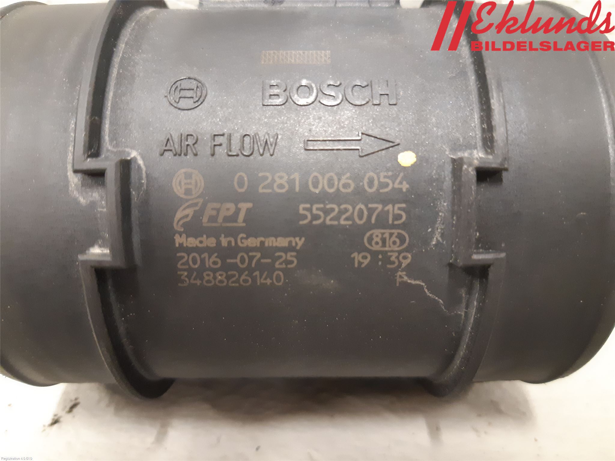 Fiat DOBLO CARGO Injluftmassamätare