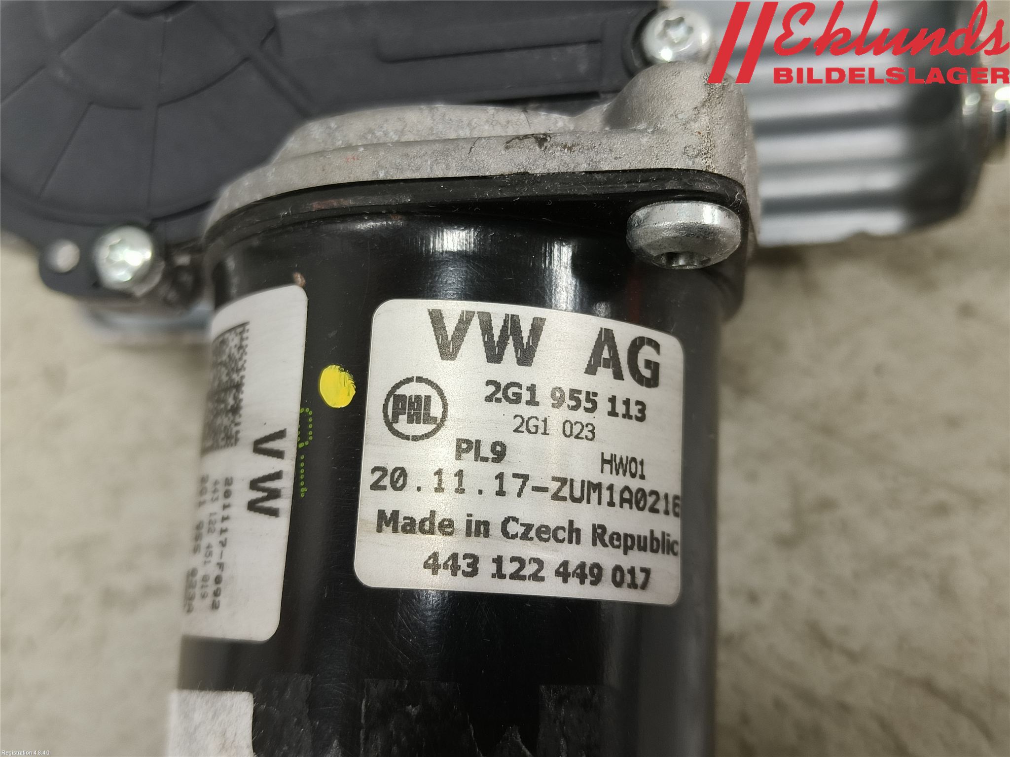 Volkswagen VW POLO VI 18->> Torkarmotor Vindruta