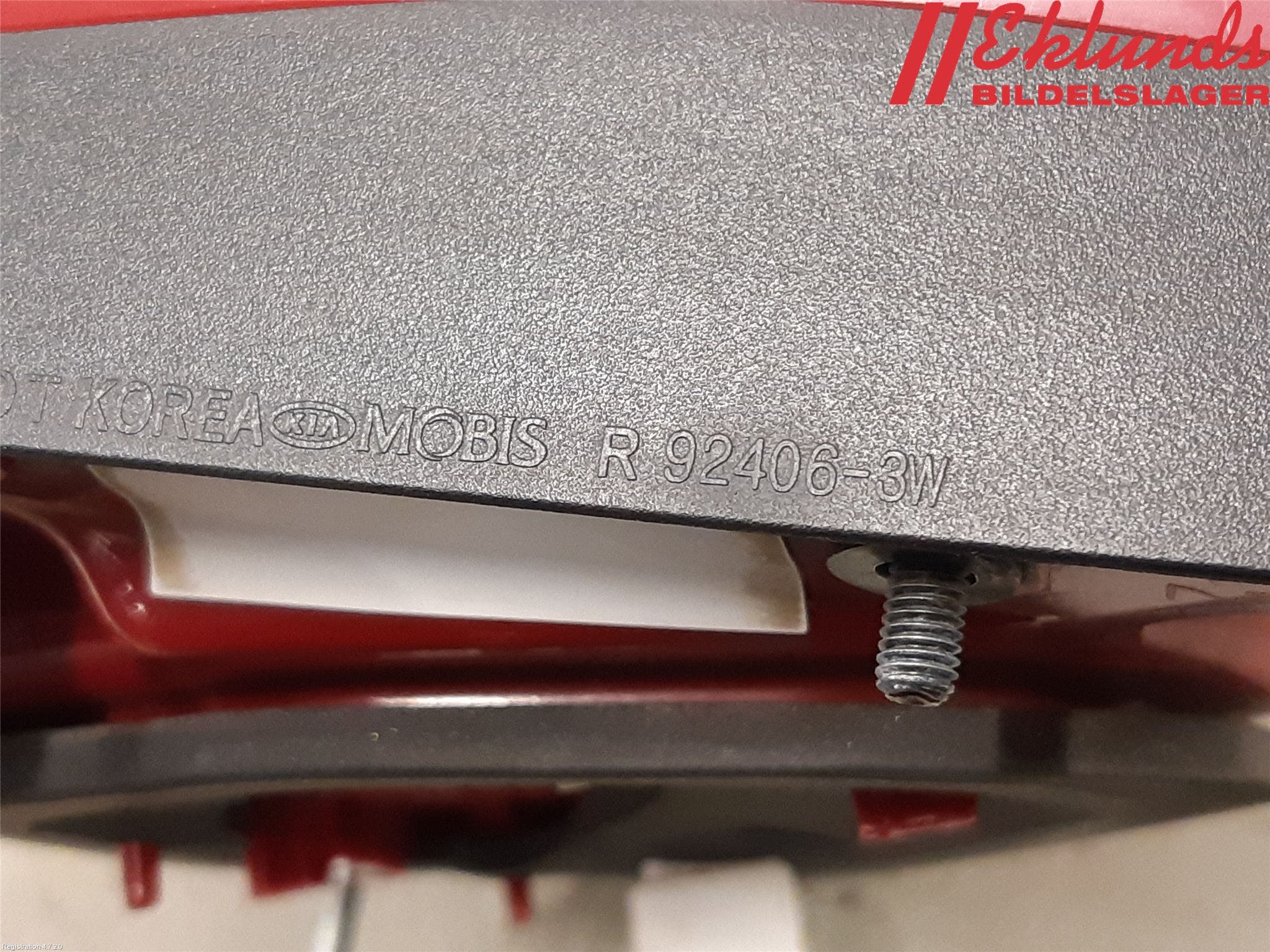 Kia SPORTAGE (SL) 11-15 Bakljus Lucka Hö