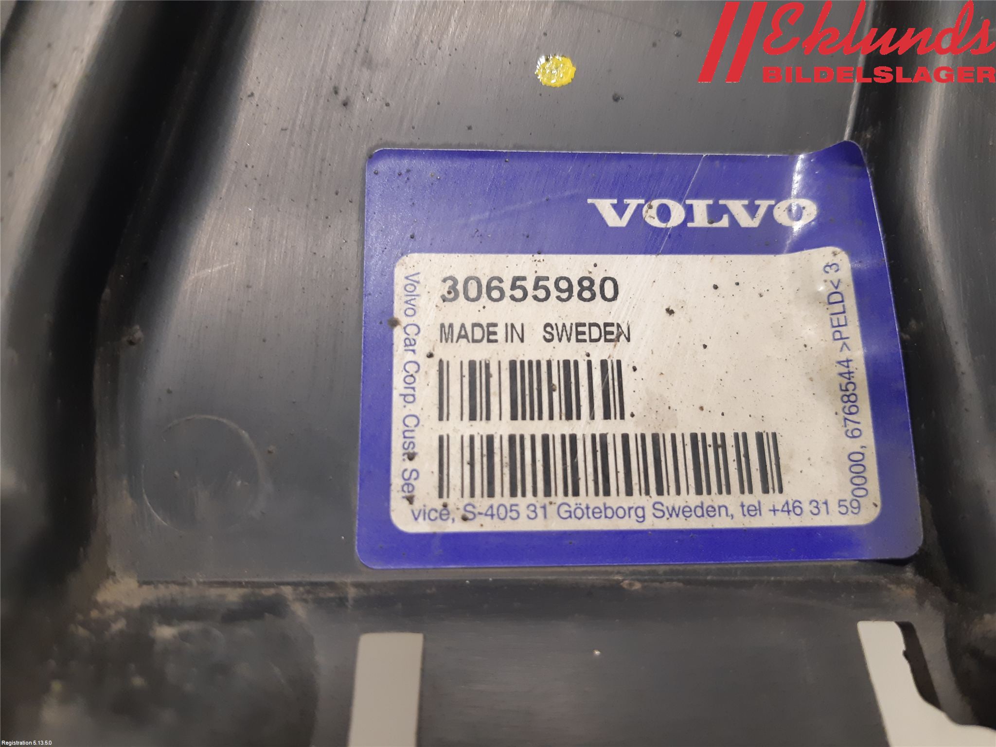 Volvo V70 05-08 Stötfångarfäste Fram Vä