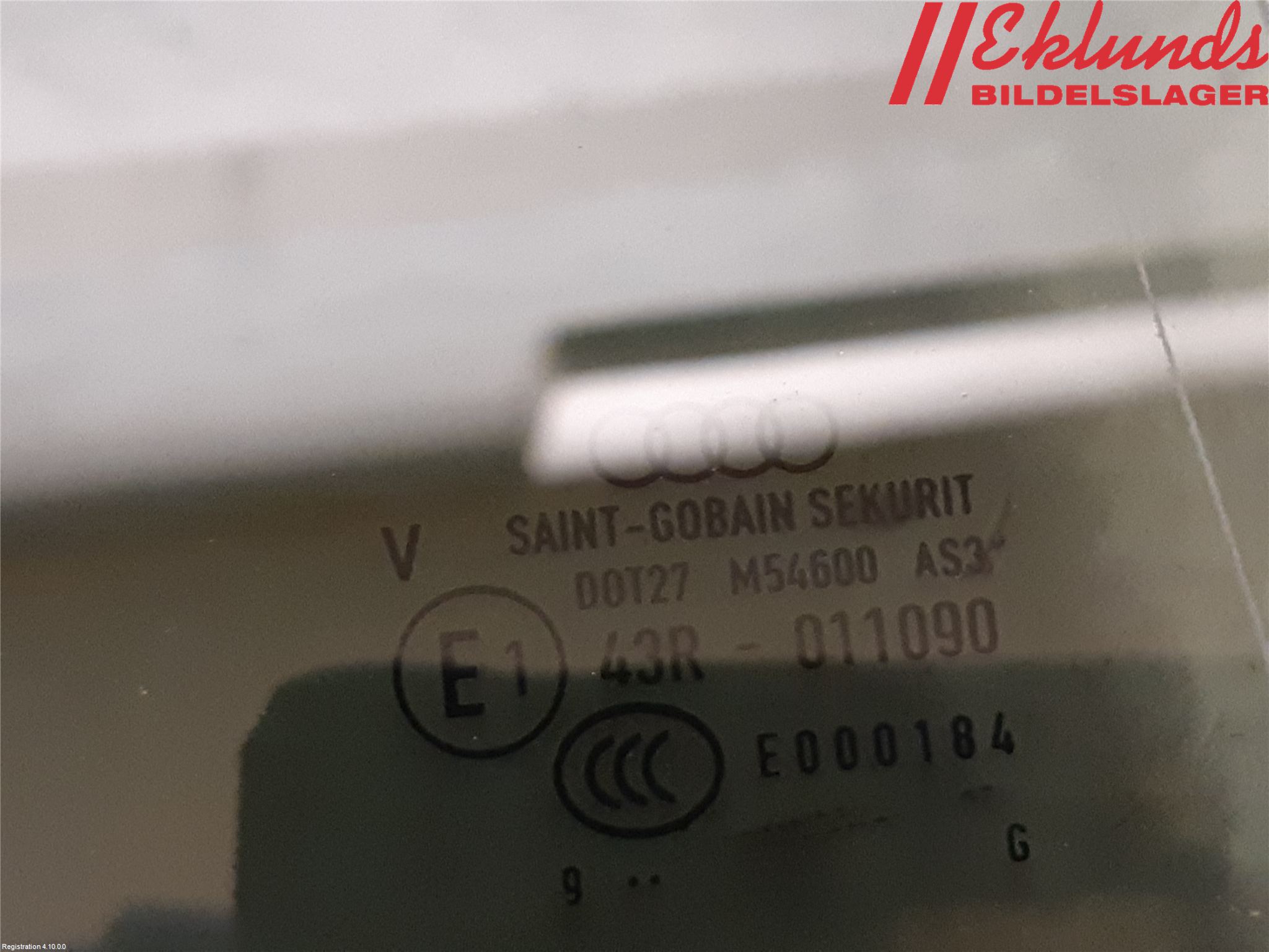 Audi A4/S4 B9 20- Dörruta Bak Höger