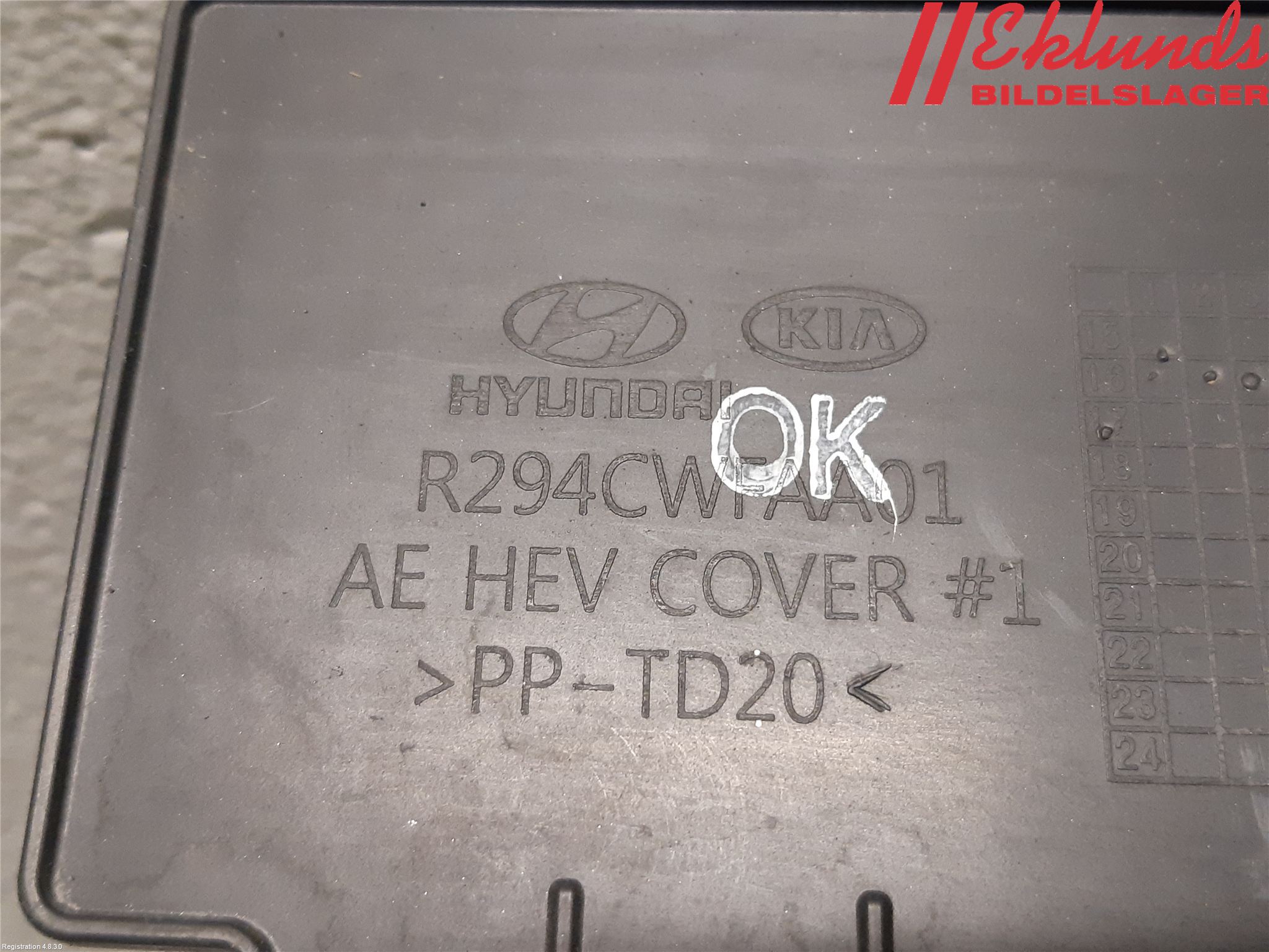Kia NIRO (DE) 17-22 Deflektor Plåt-Plast Kylning