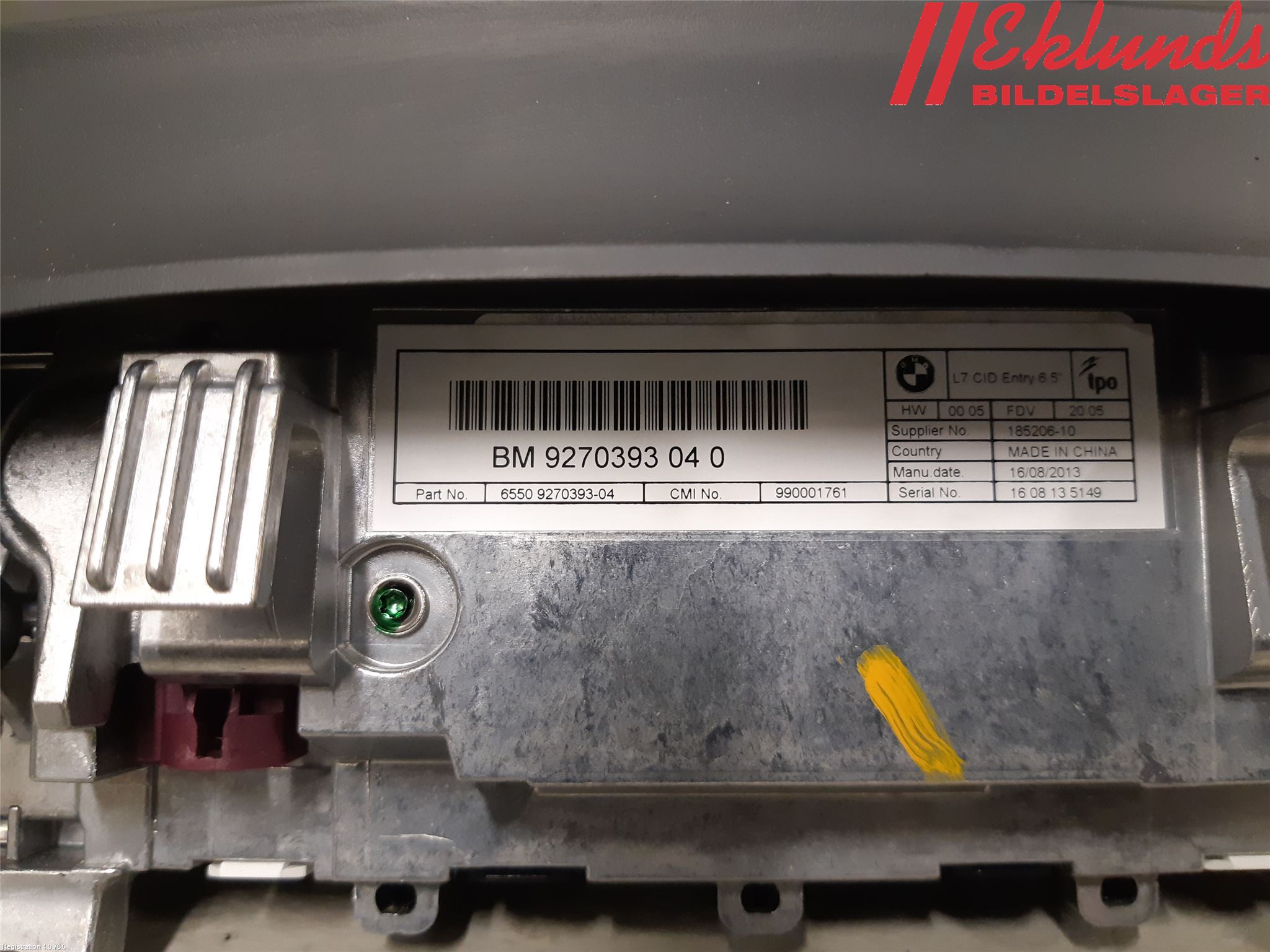 BMW 3 GT F34 13-19 Multifunktionsdisplay