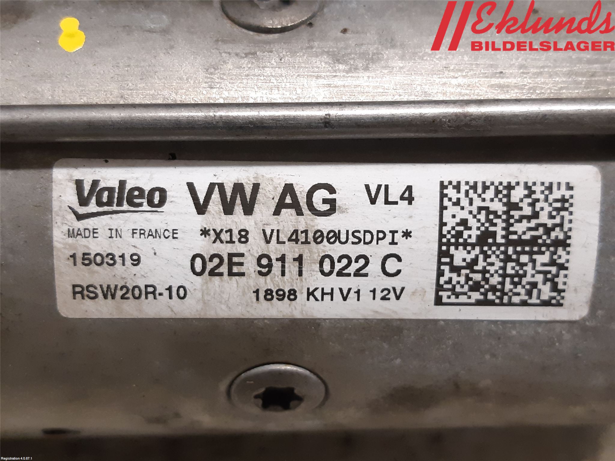 Seat TARRACO 19- Startmotor Diesel