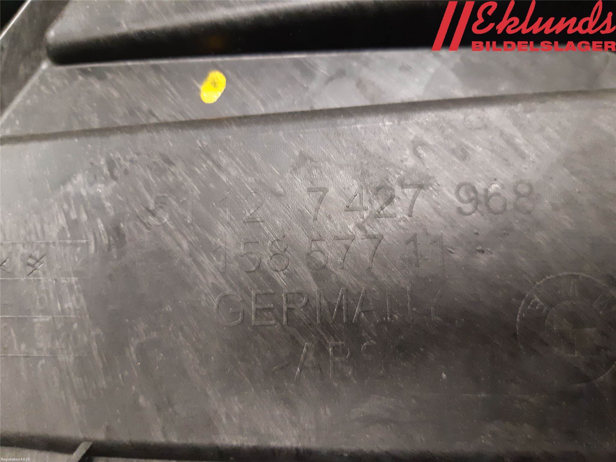 BMW 3 G20/G21/G80/G81 19- Stötfångarfäste Bak Hö