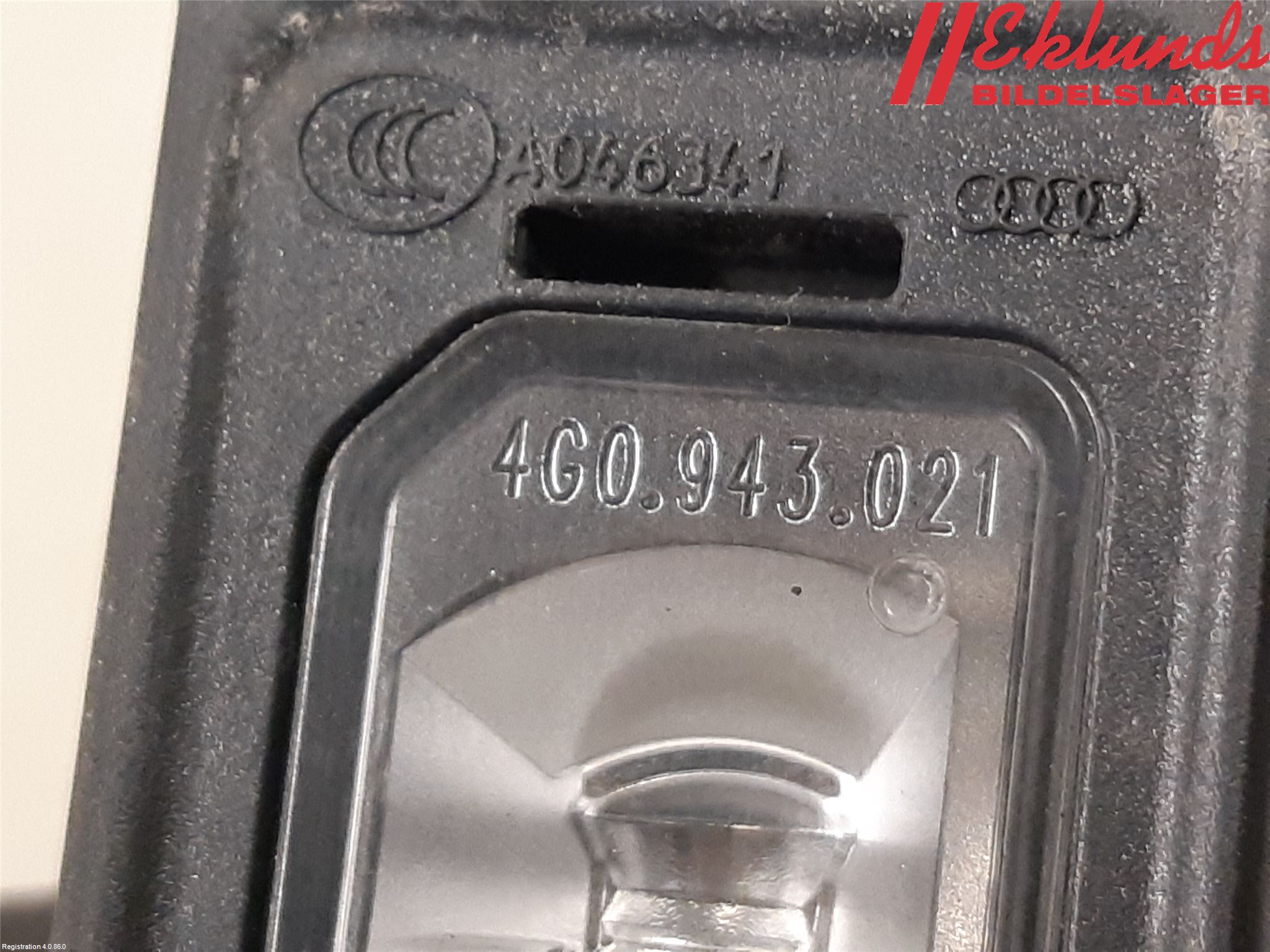 Audi A3/S3 05-13 Skylt Belysning