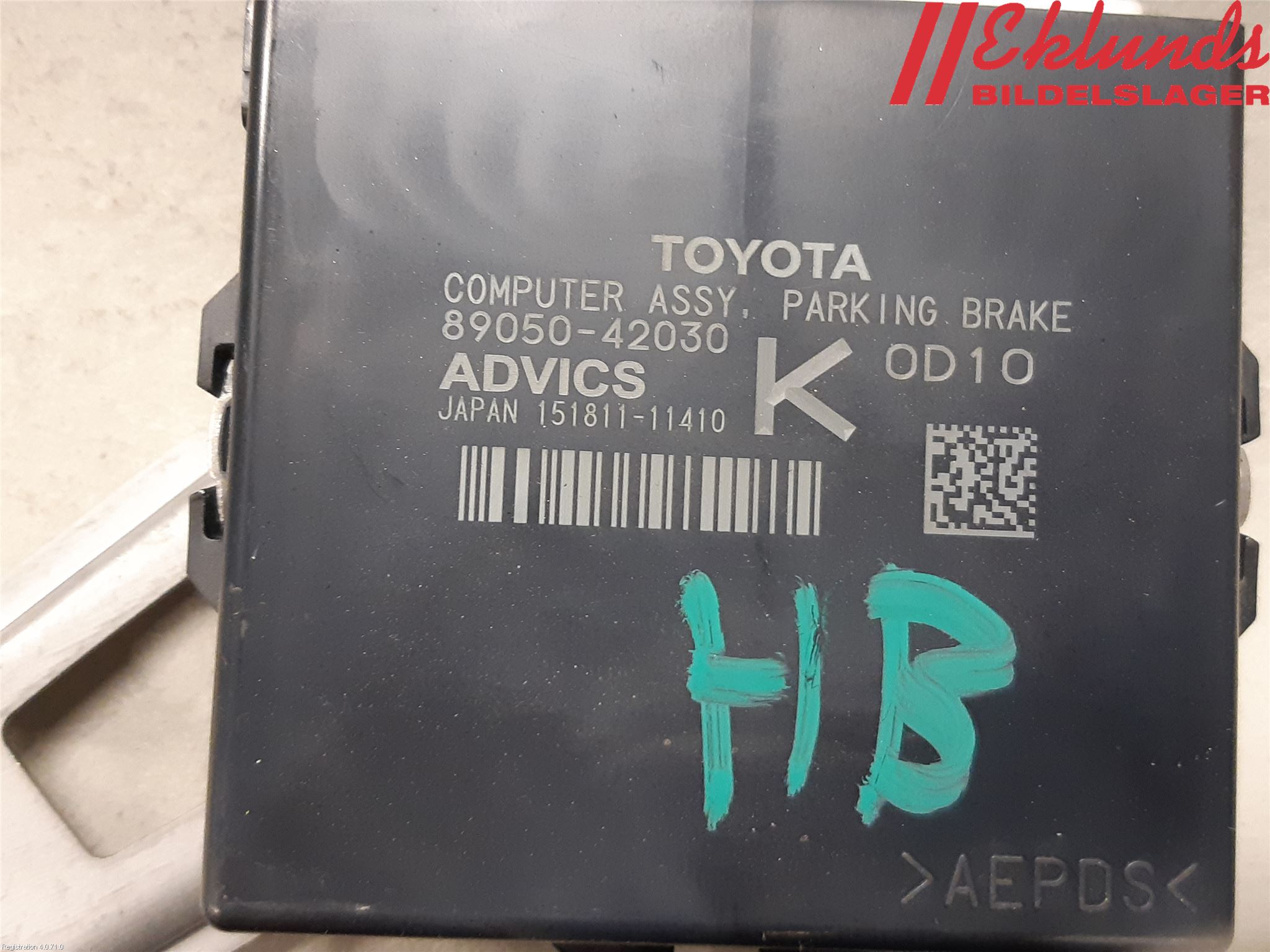 Toyota RAV4 19- Styrenhet Parkbroms Epb