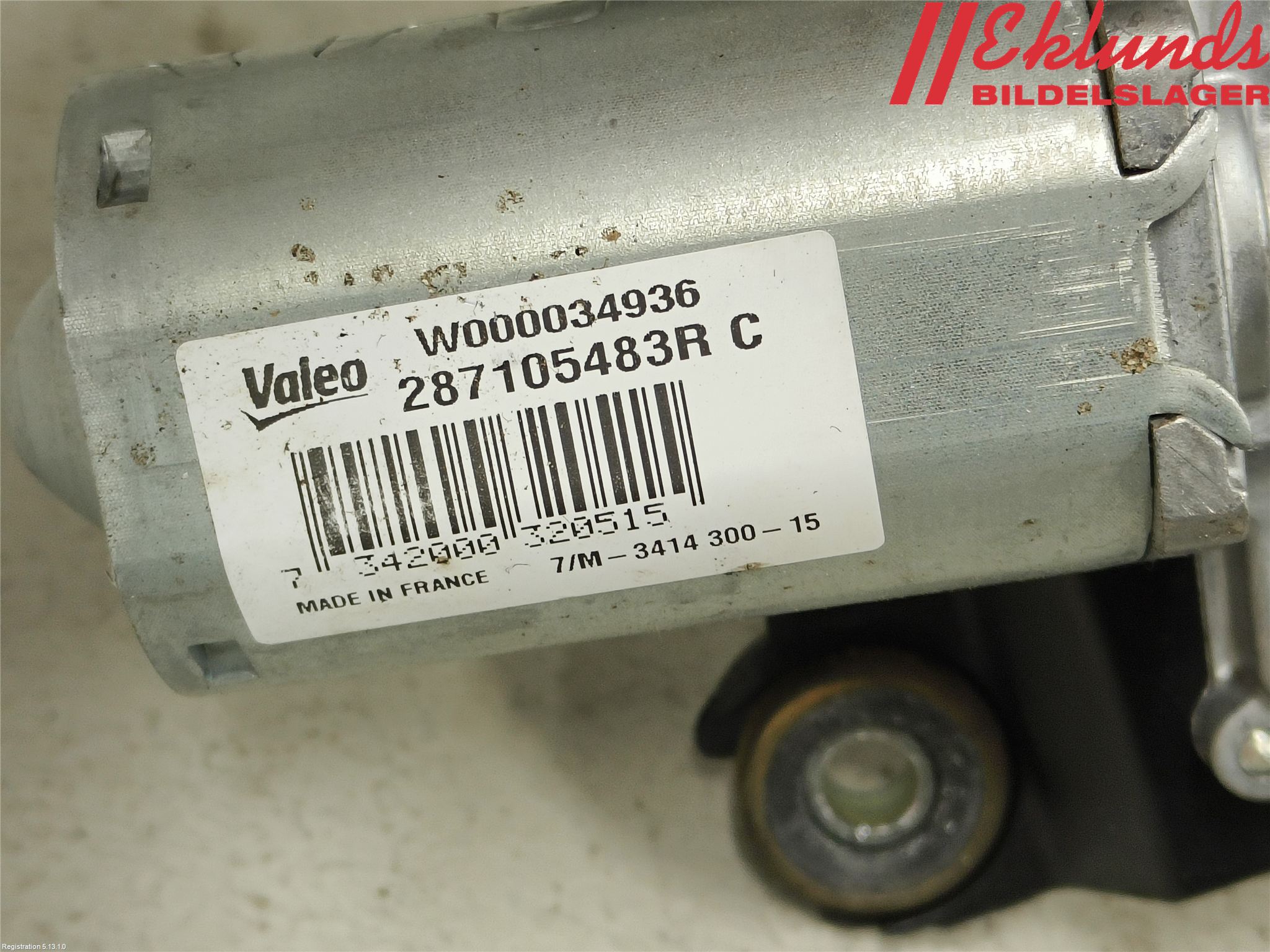 Renault CLIO IV 12-16 Torkarmotor Baklucka