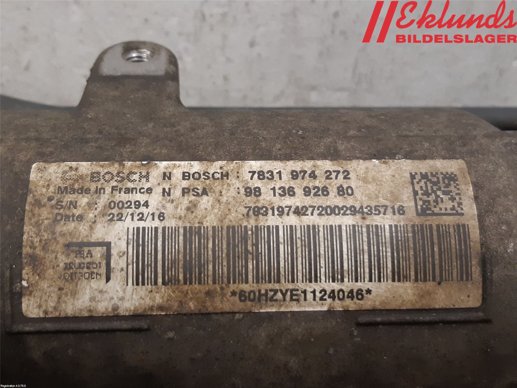 Peugeot EXPERT/E-EXPERT 17- Styrväxel Servo -Snäcka