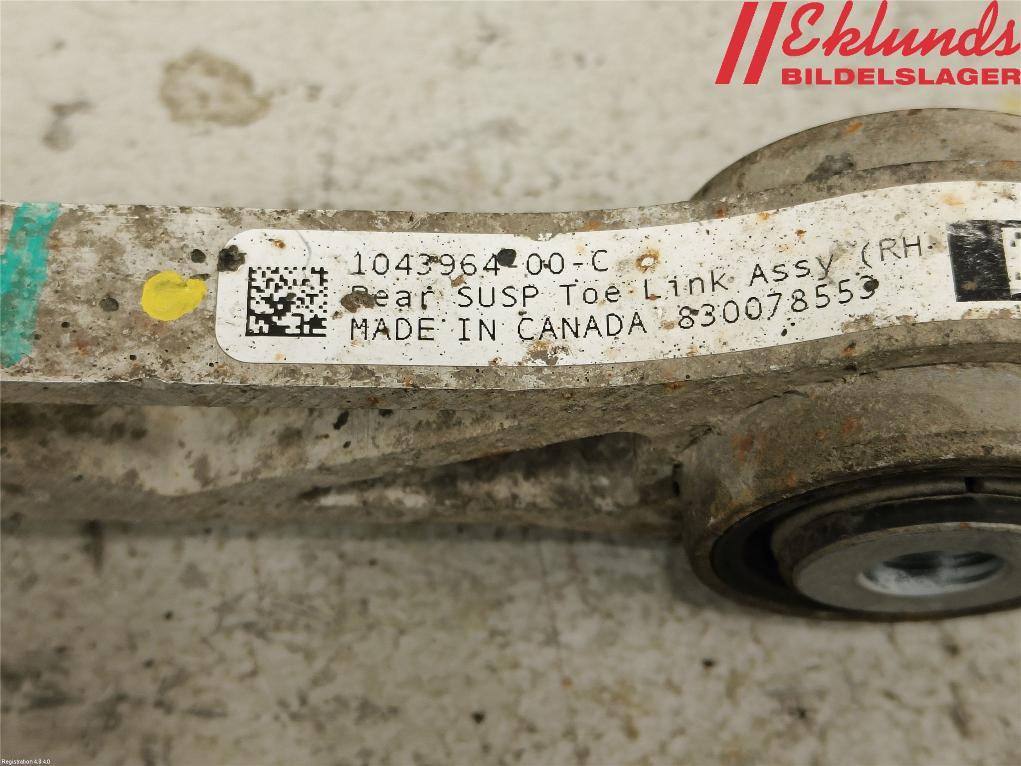 Tesla MODEL S 13- Bärarm Bak Övre Höger