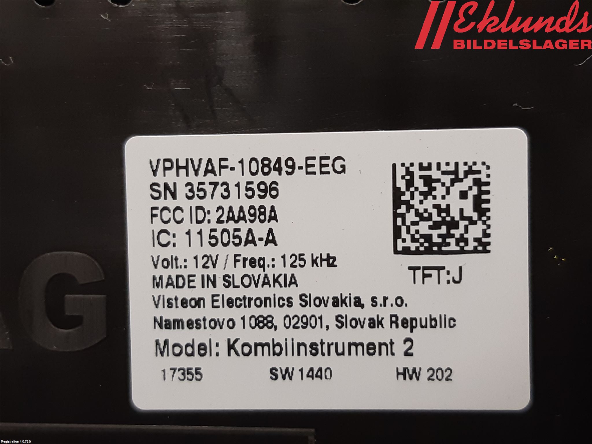 Volkswagen VW TOURAN 16- Instrument Komb