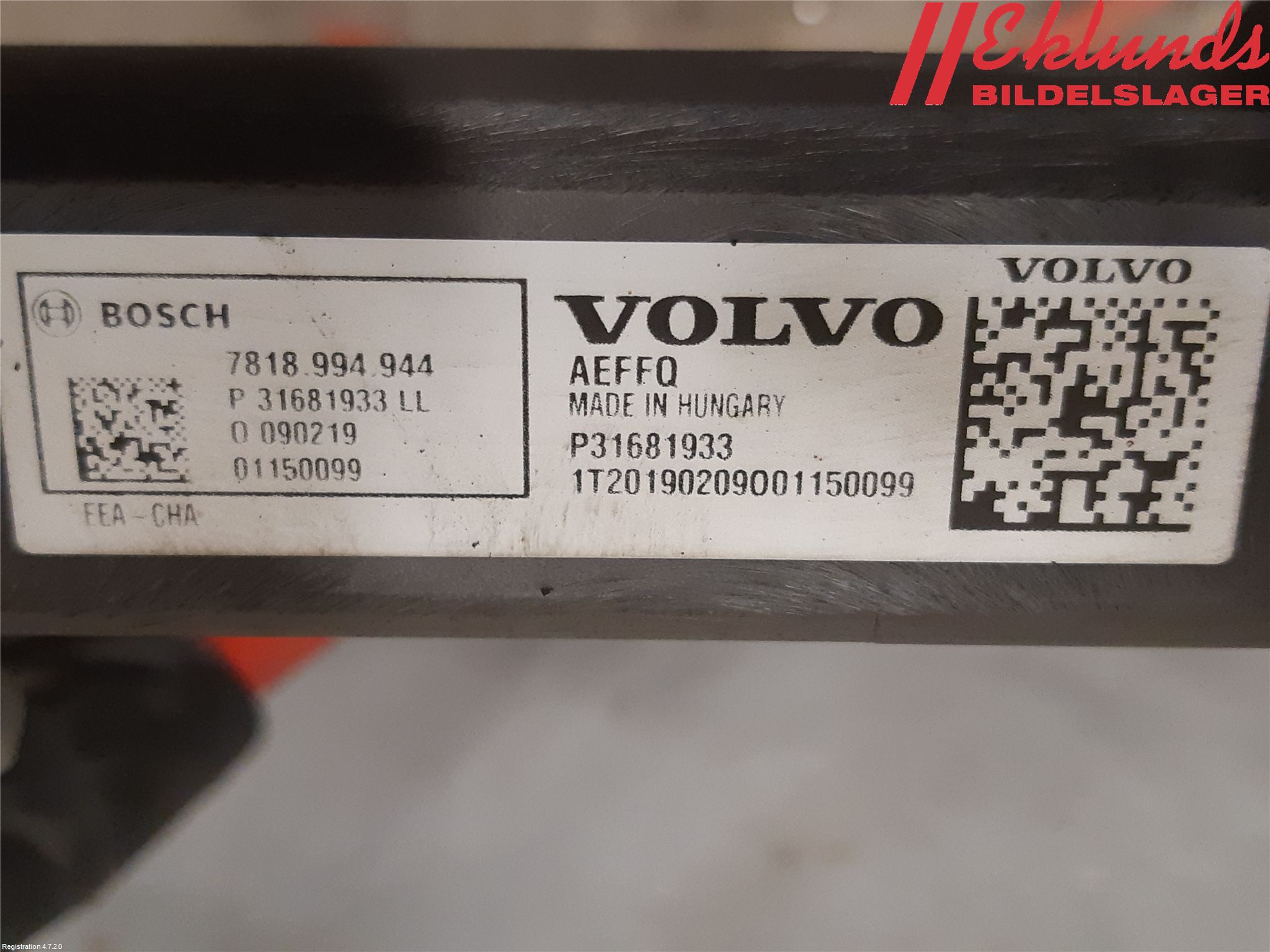 Volvo V90 CROSS COUNTRY 17->> Styrväxel Servo -Snäcka