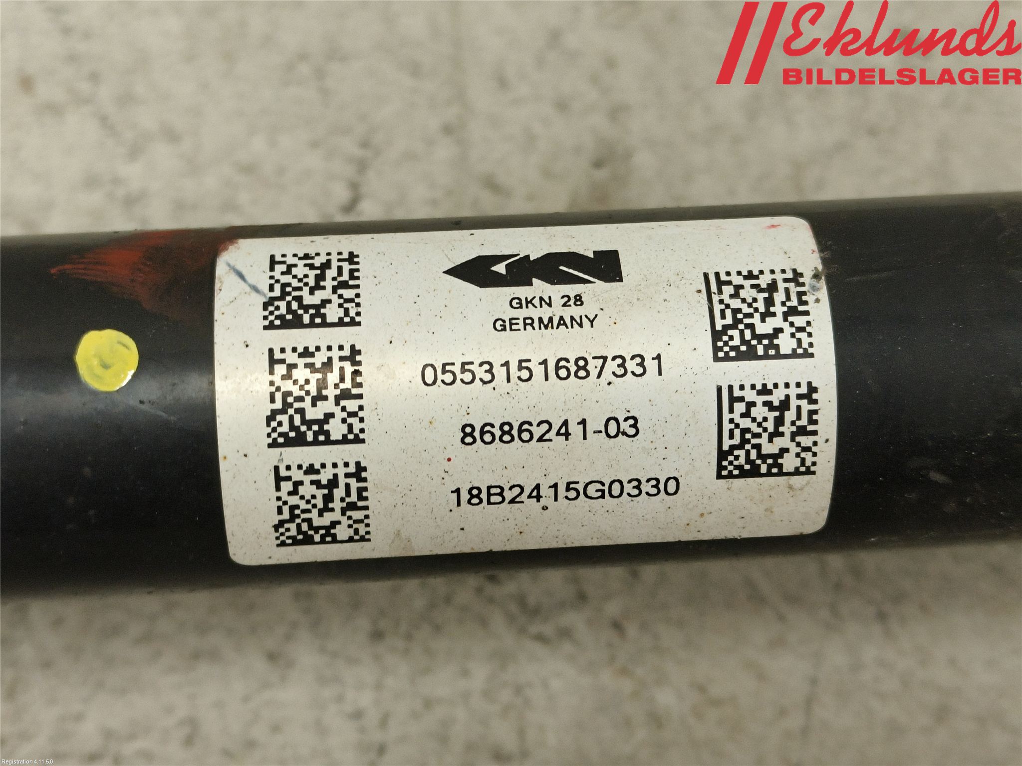 BMW 5 G30/G31/F90 17-23 Drivaxel Bak Vänster