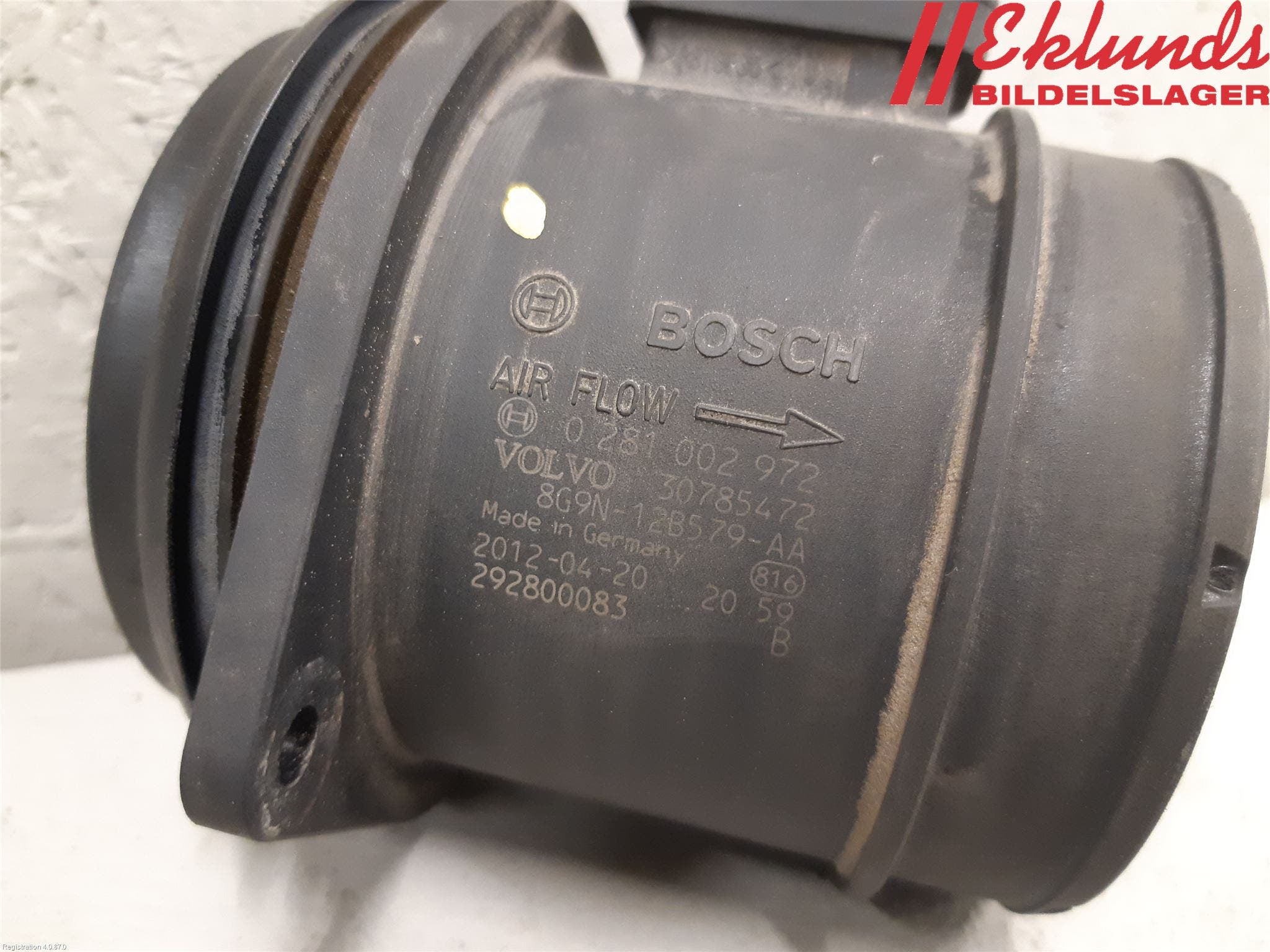 Volvo V70 08-13 Injluftmassamätare