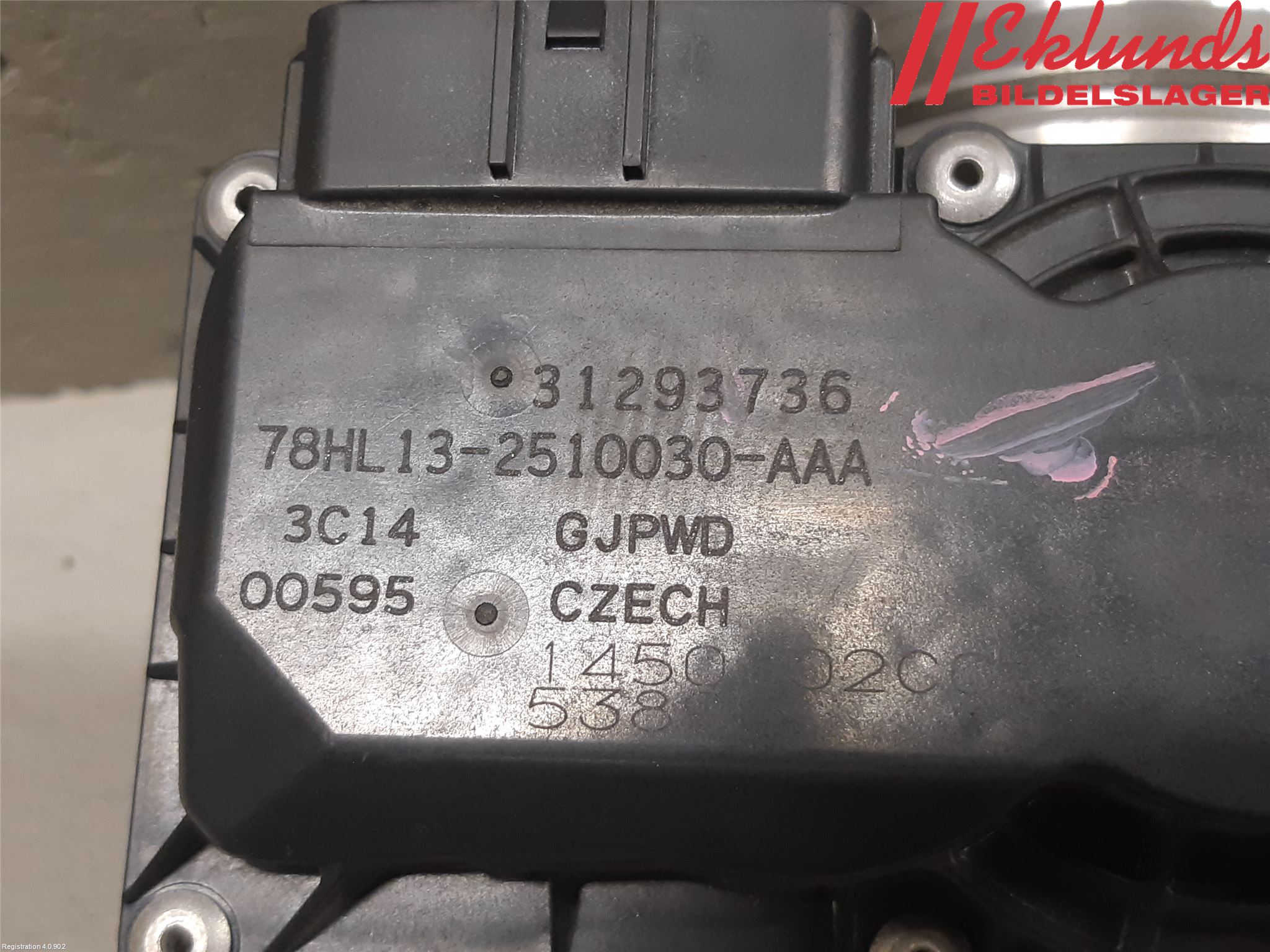 Volvo S60 19- Injspjällhus