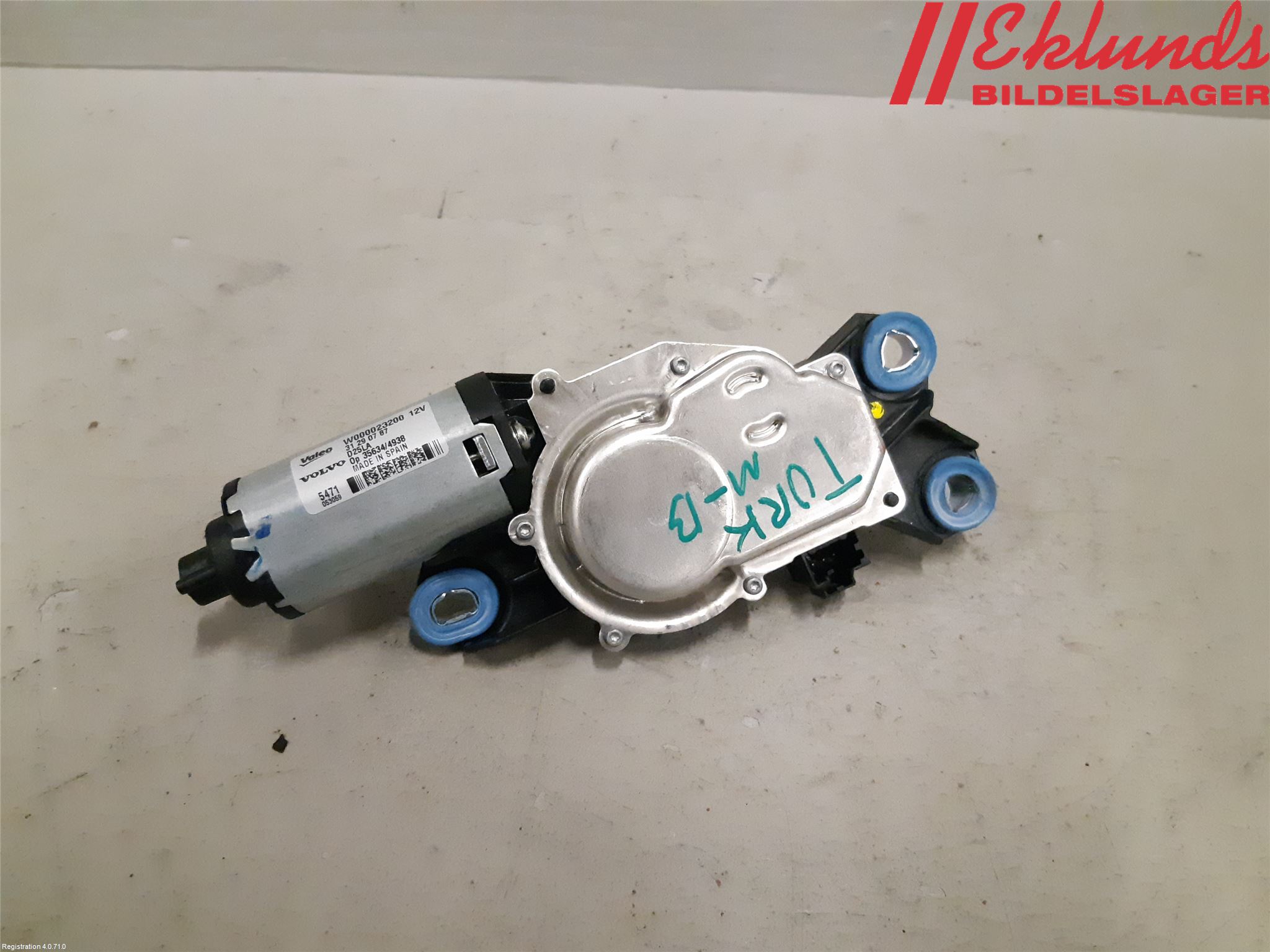 Volvo V70 08-13 Torkarmotor Baklucka