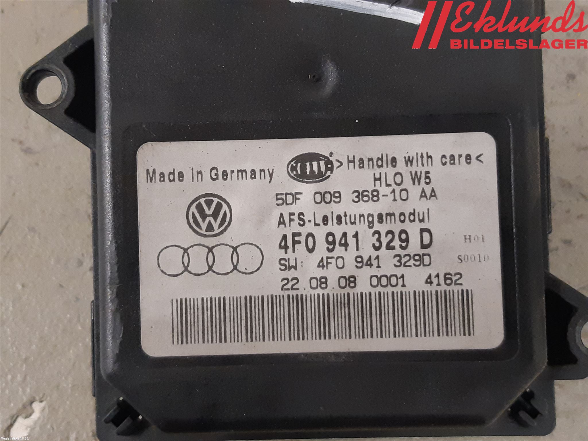 Audi A6/S6     05-11 Styrenhet Strålkastare