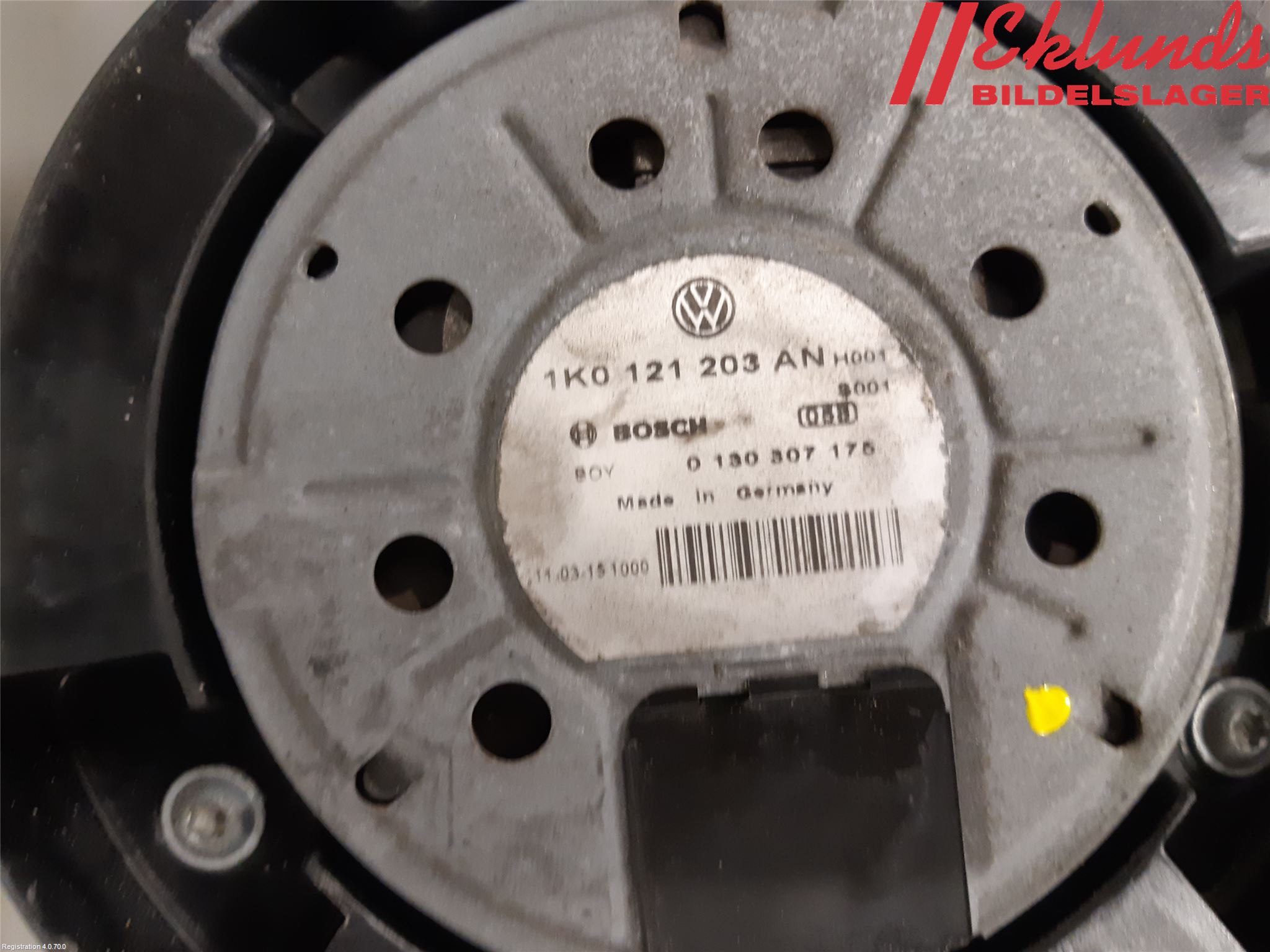 Volkswagen VW GOLF VI 09-13 Kylfläkt El