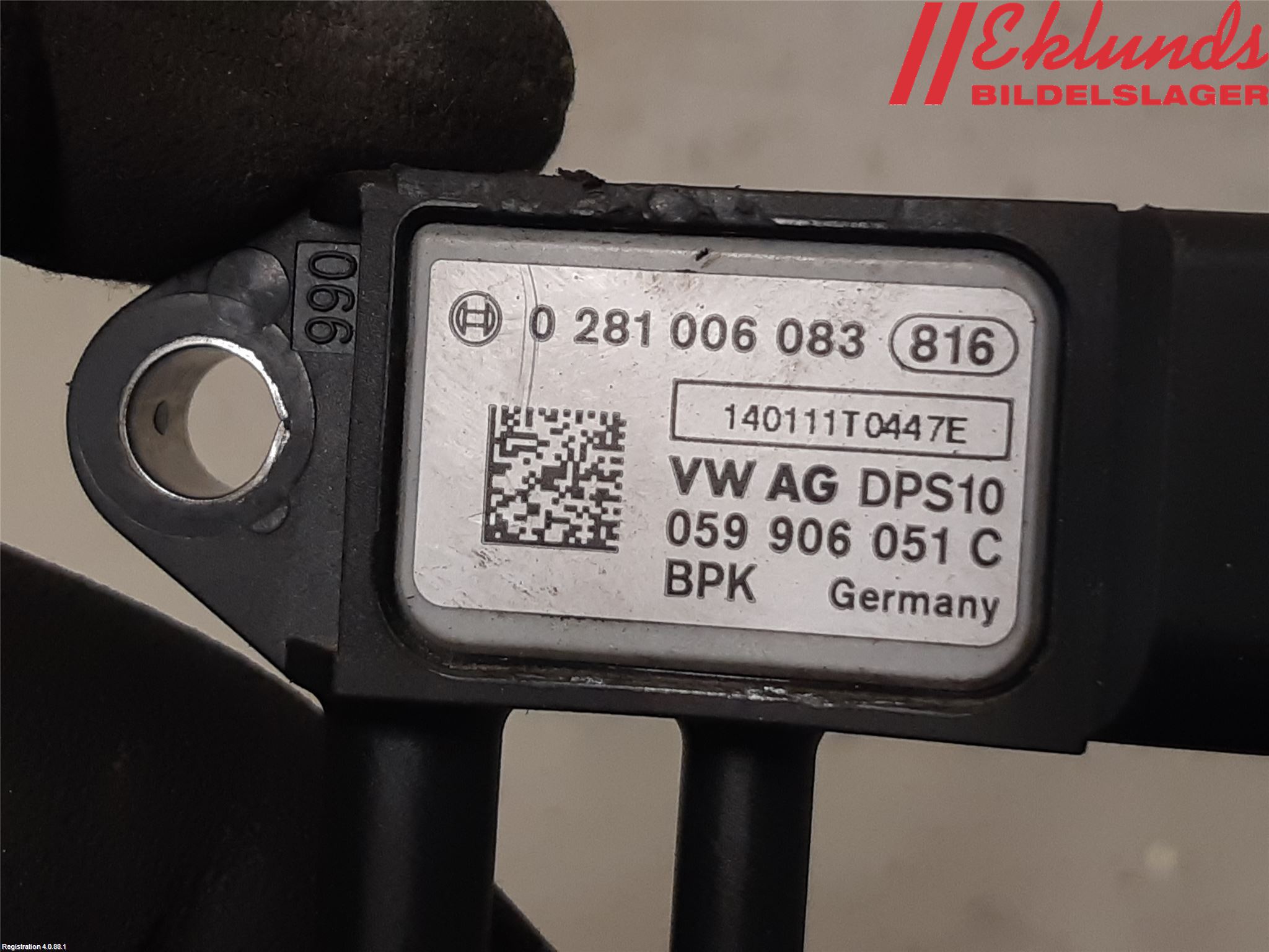 Audi A6/S6 4G 11-18 Givare Temp-Tryck Avgas