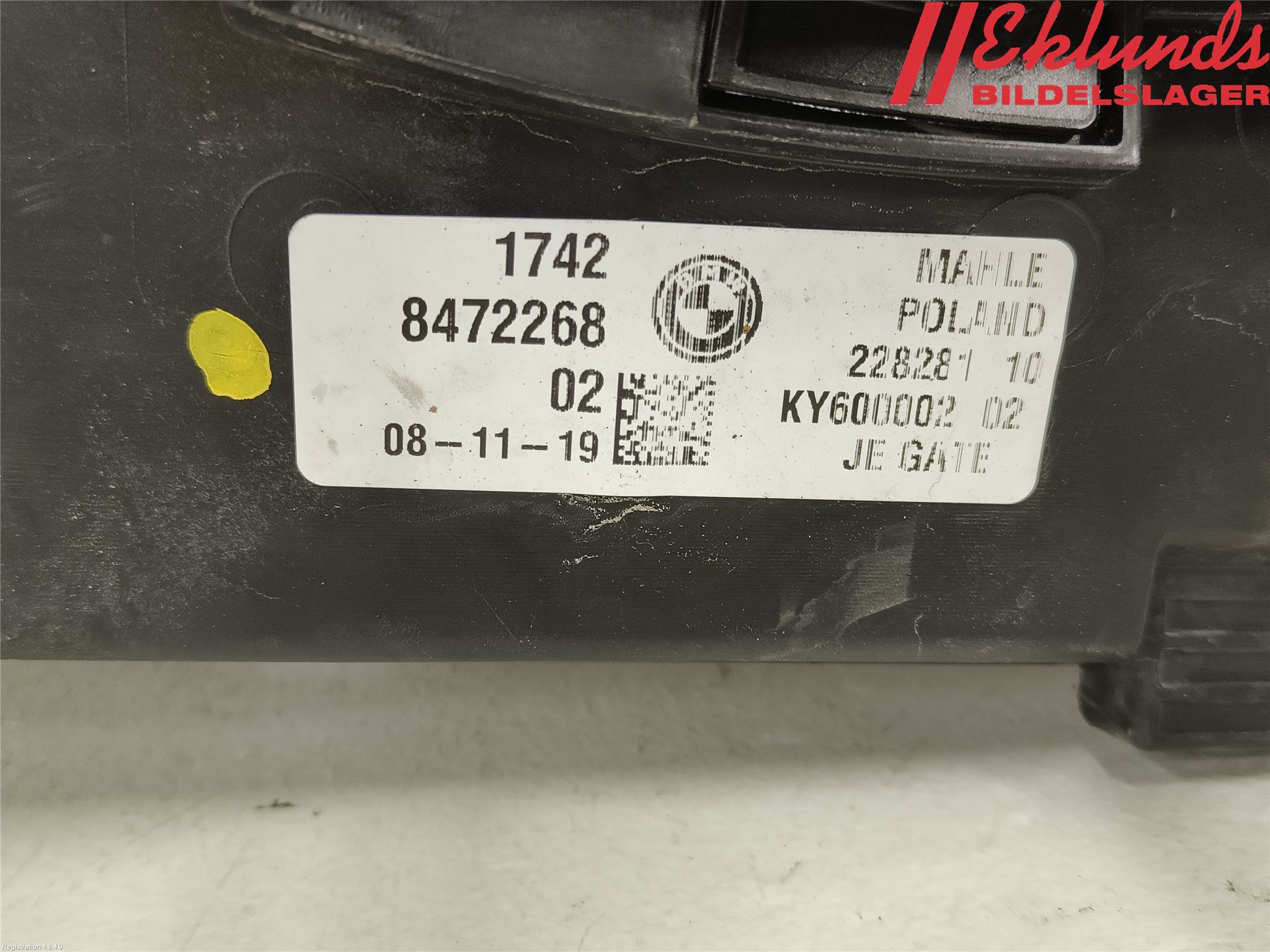 BMW 5 G30/G31/F90 17-23 Kylfläkt El