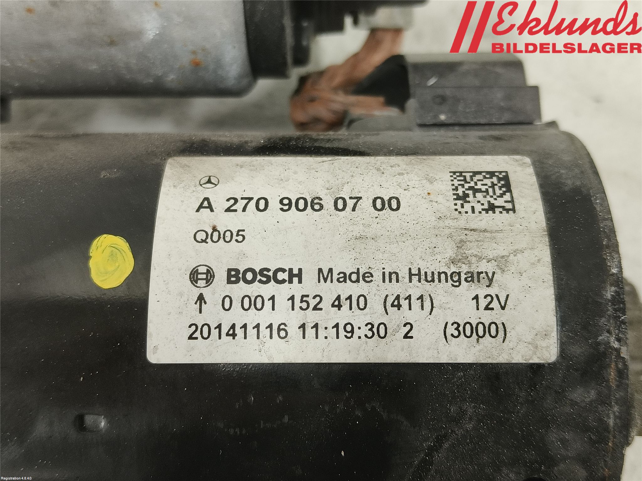 Mercedes-Benz MB A-KLASS (W176) 13-18 Startmotor