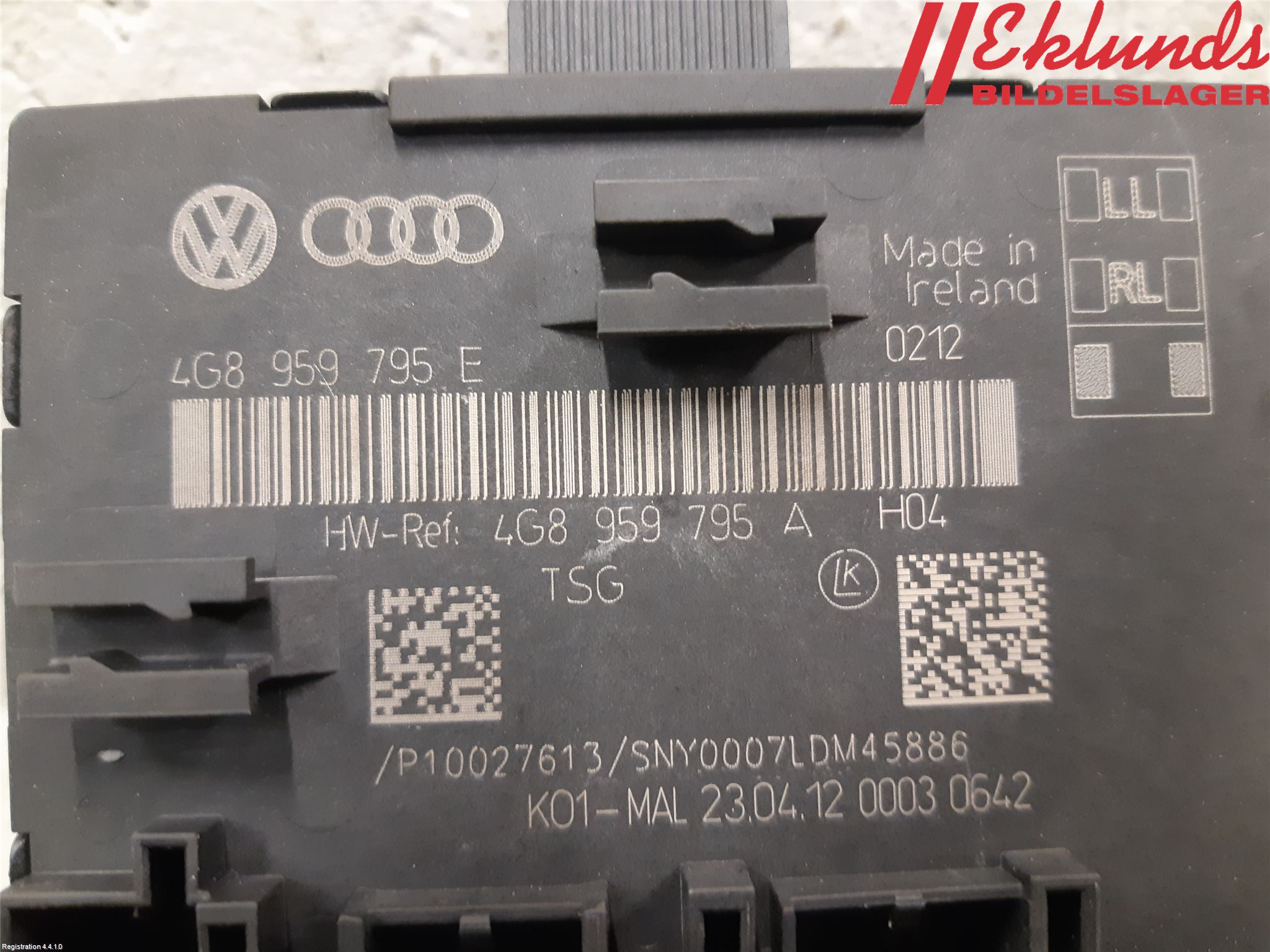 Audi A6/S6 4G 11-18 Styrenhet Dörr